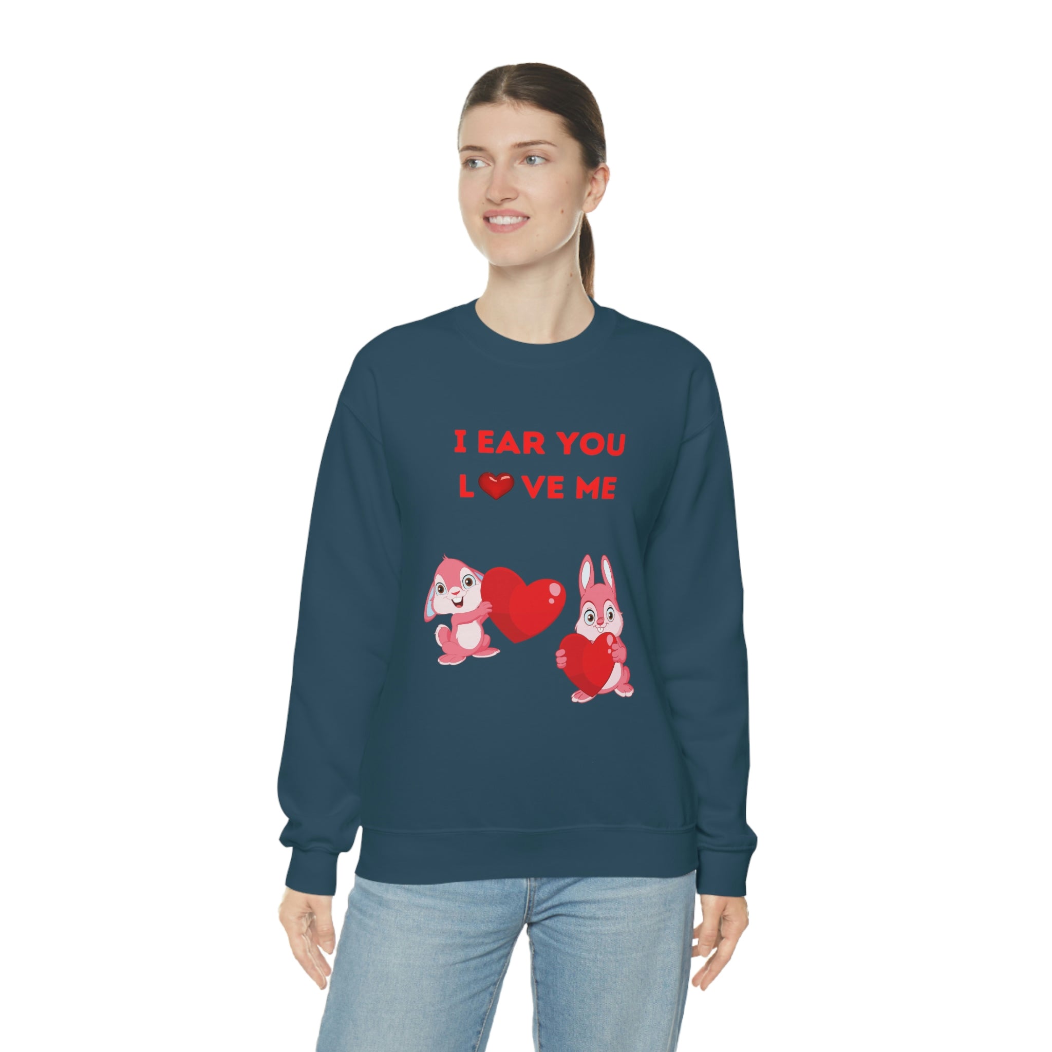 I Ear You Love Me Unisex Heavy Blend™ Crewneck Sweatshirt