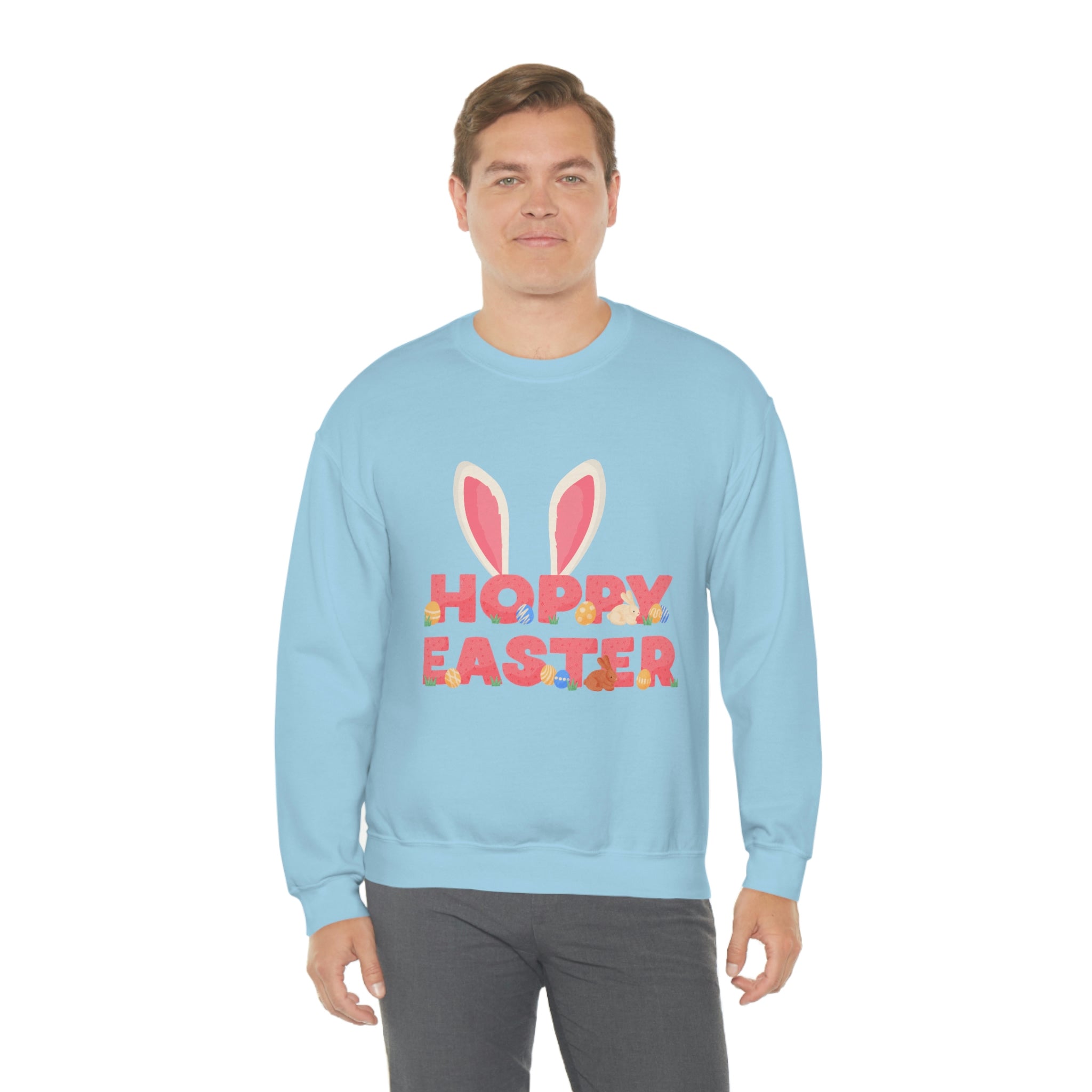 The Hoppy Easter Unisex Heavy Blend™ Crewneck Sweatshirt