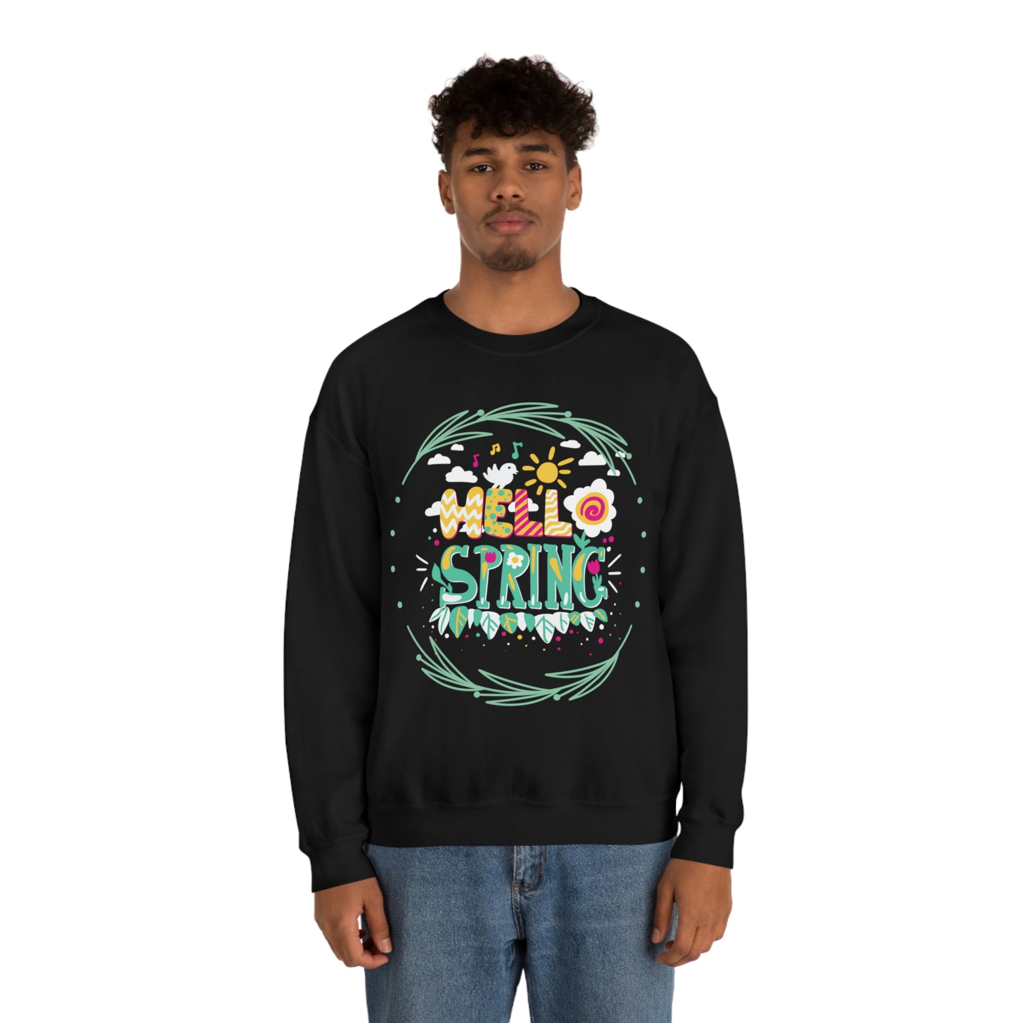 Hello Spring Unisex Heavy Blend™ Crewneck Sweatshirt