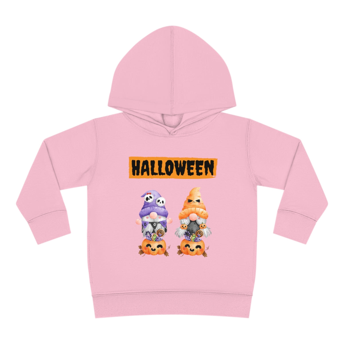 Happy Halloween Pumpkin Candies Toddler Pullover Fleece Hoodie