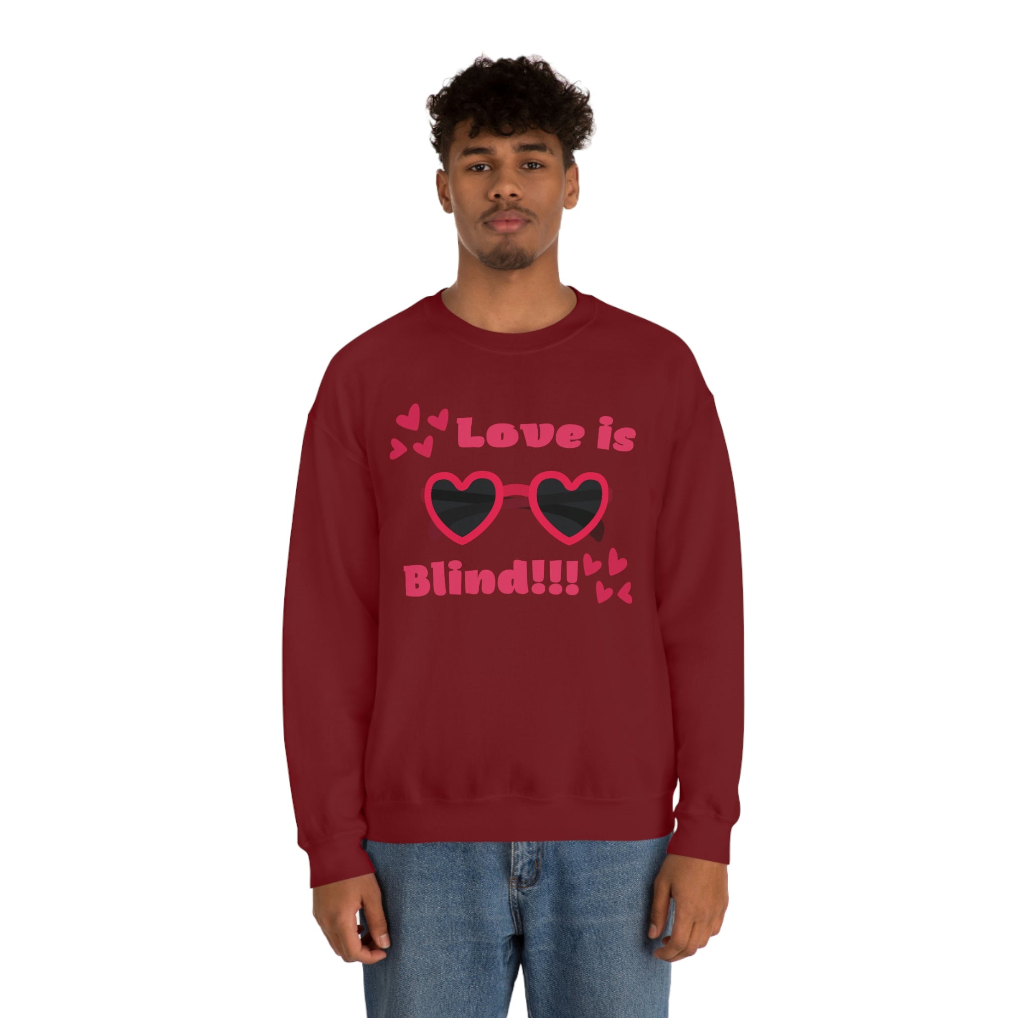 Love Is Blind!!! Unisex Heavy Blend™ Crewneck Sweatshirt