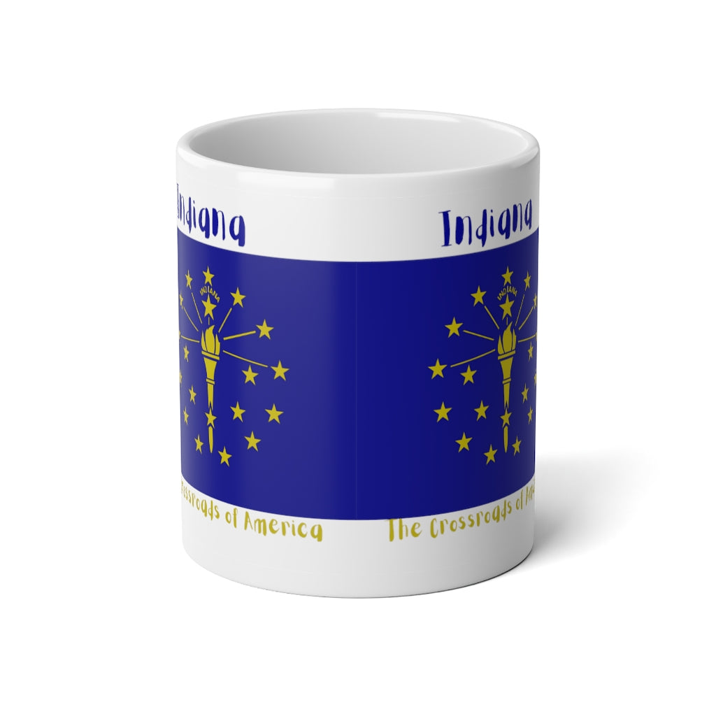 Indiana State Flag Jumbo Mug, 20oz