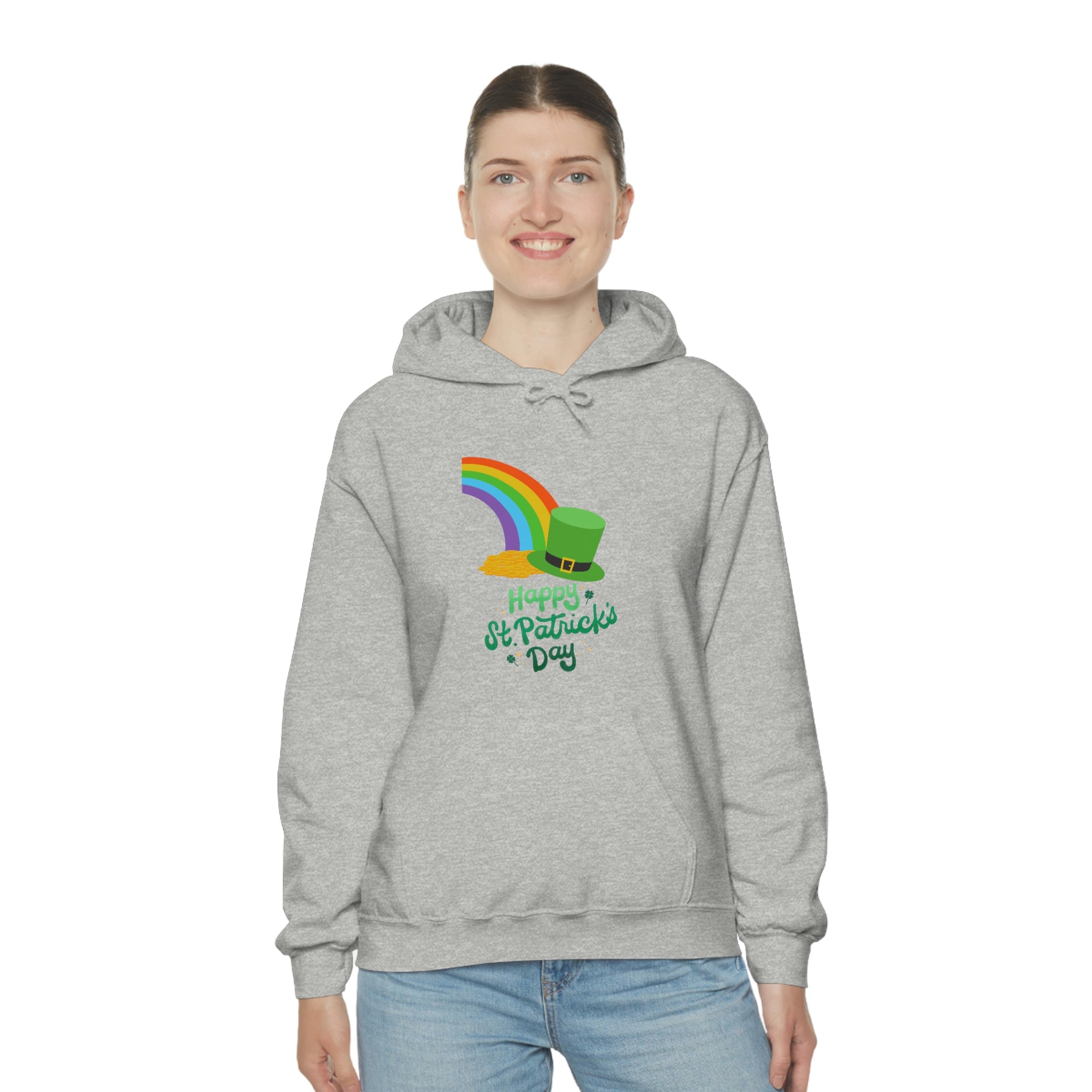 Happy Saint Patrick Day Unisex Heavy Blend™ Hooded Sweatshirt