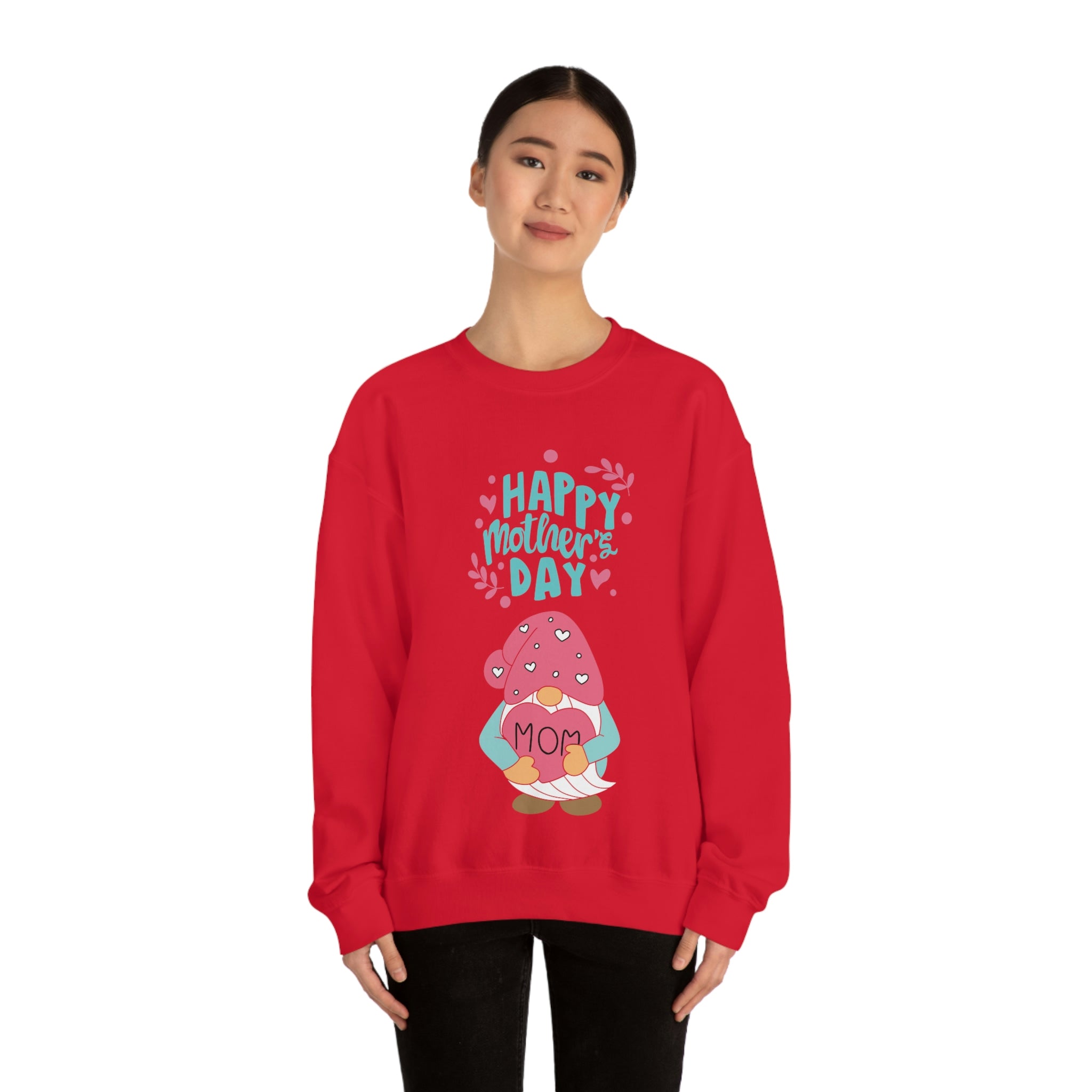 Happy Mother's Day Gnome Unisex Heavy Blend™ Crewneck Sweatshirt