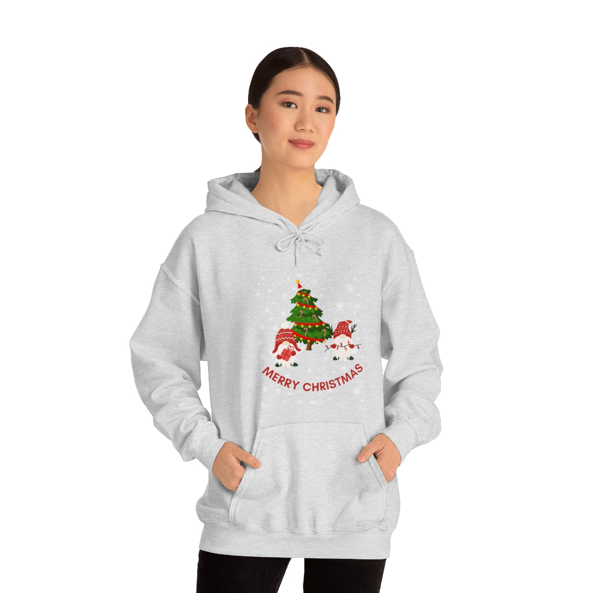 Merry & Bright Holidays Christmas Unisex Heavy Blend™ Hooded Sweatshirt