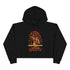 Happy Thanksgiving Turkey Pilgrim Crop Hoodie