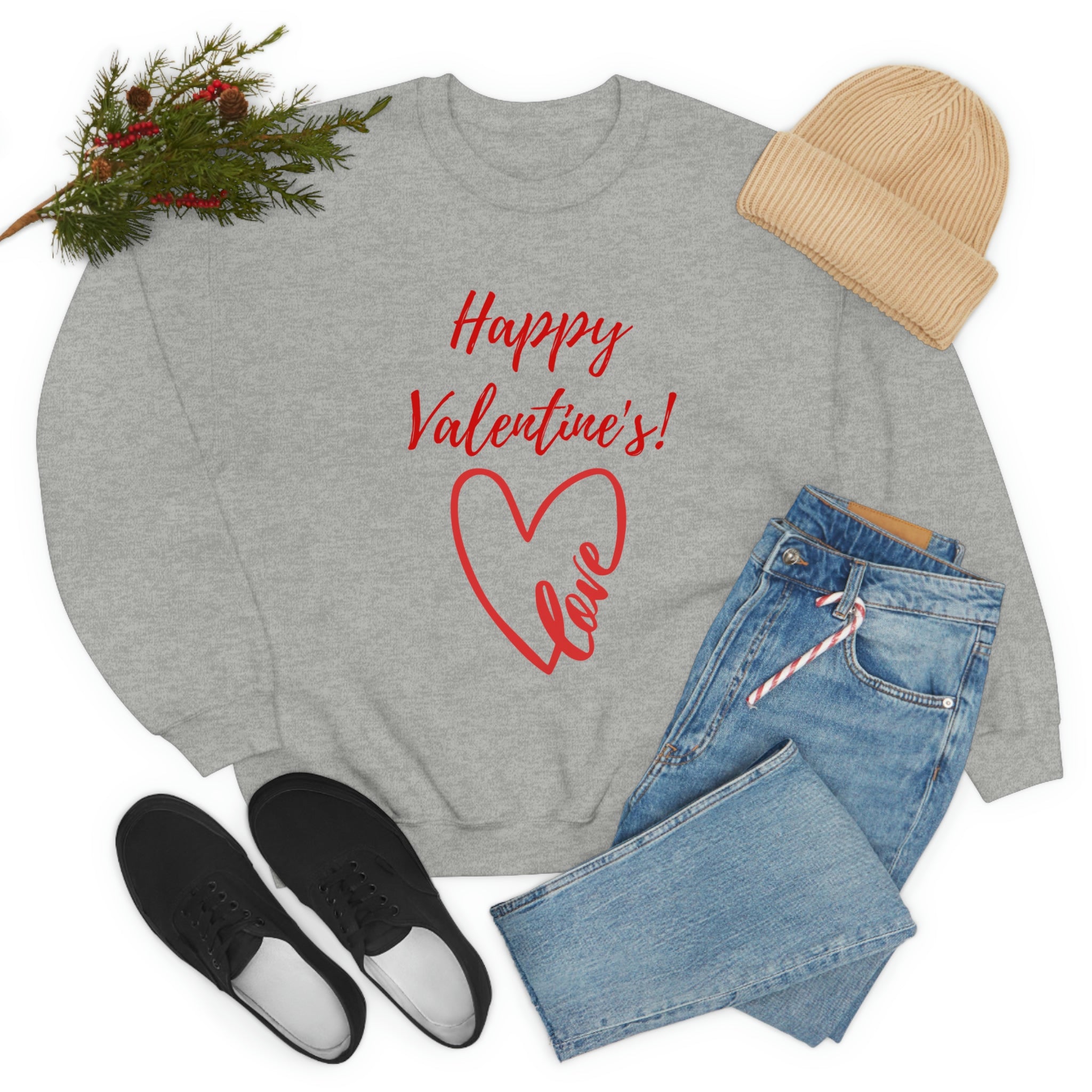 Happy Valentine's Love! Unisex Heavy Blend™ Crewneck Sweatshirt