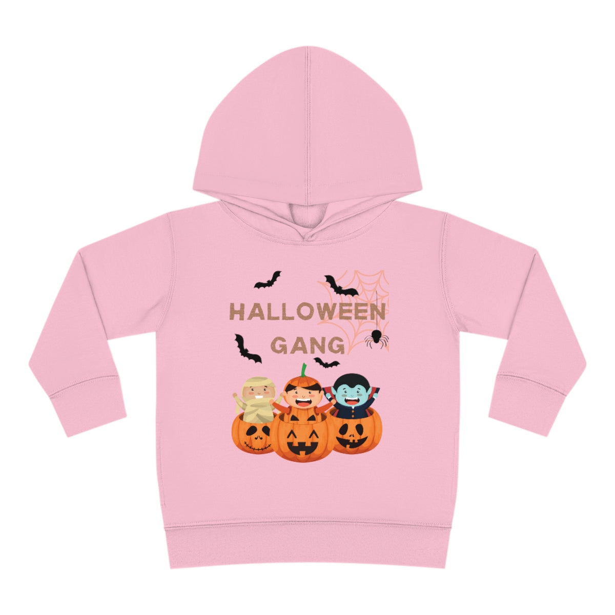 Happy Halloween Pumpkin Gang Toddler Pullover Fleece Hoodie