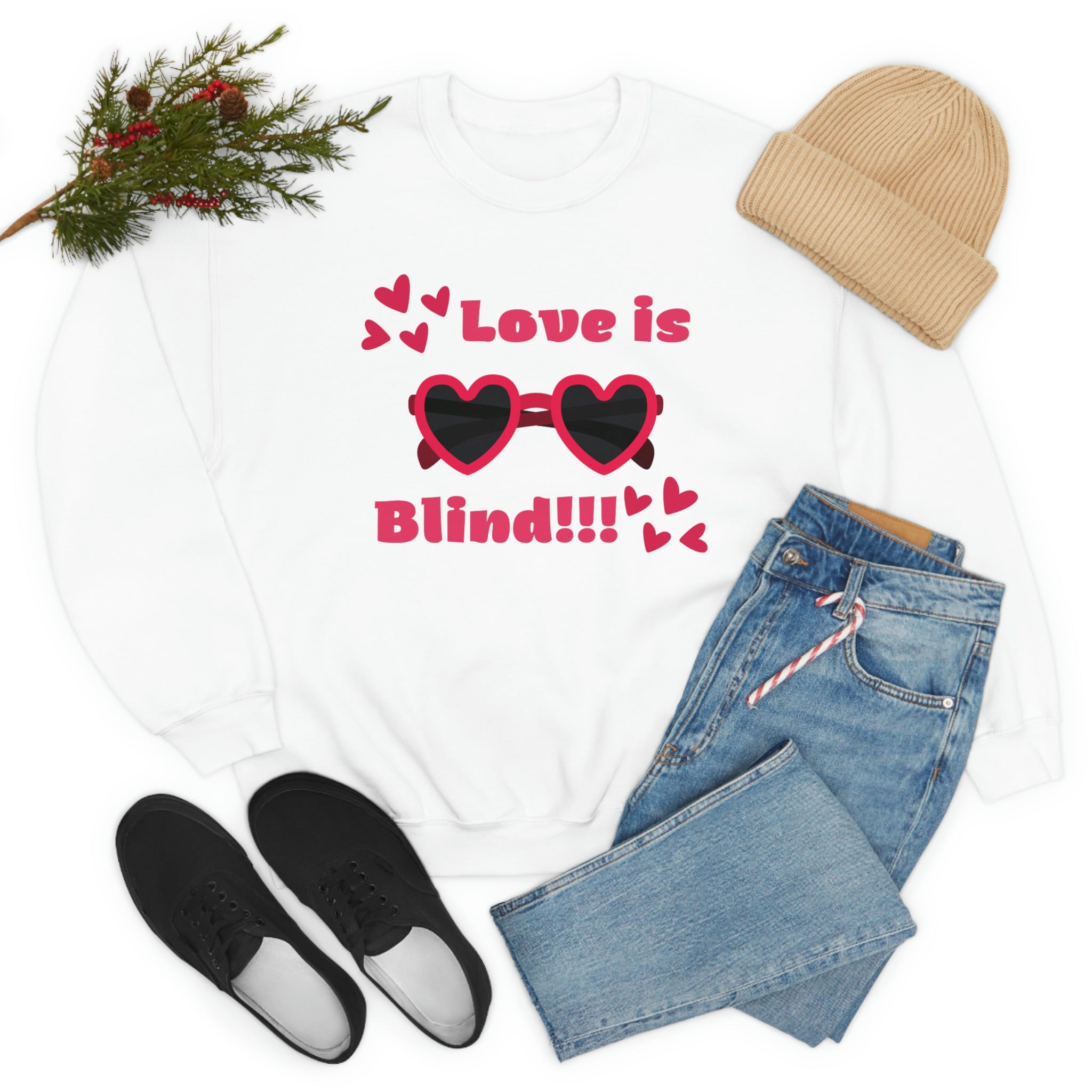 Love Is Blind!!! Unisex Heavy Blend™ Crewneck Sweatshirt