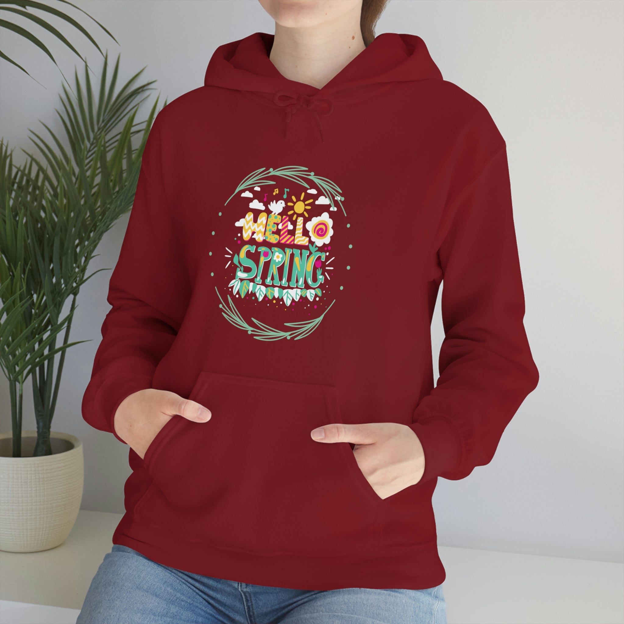 Hello Spring Unisex Heavy Blend™ Hooded Sweatshirt