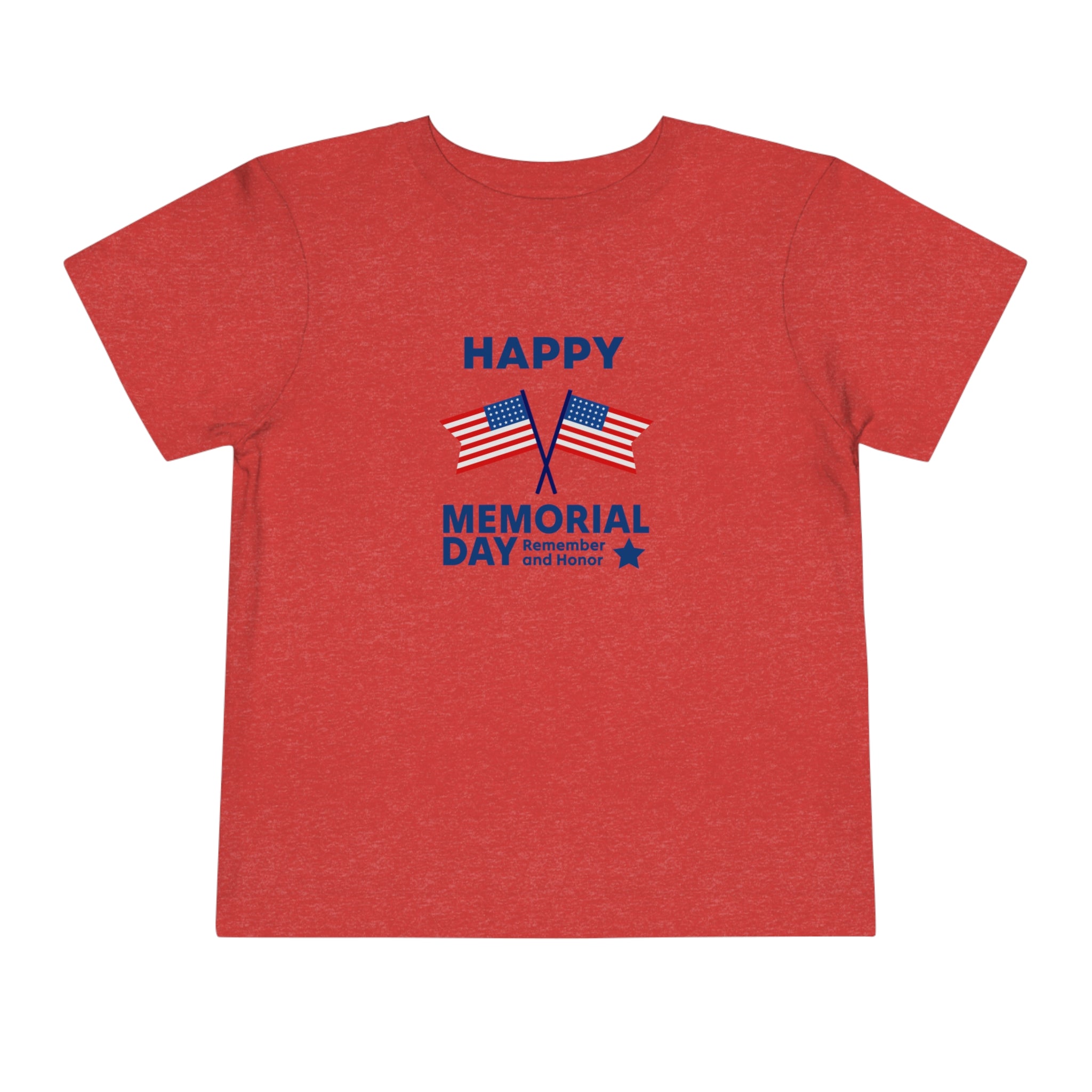 Happy Memorial Day Toddler Short Sleeve Tee