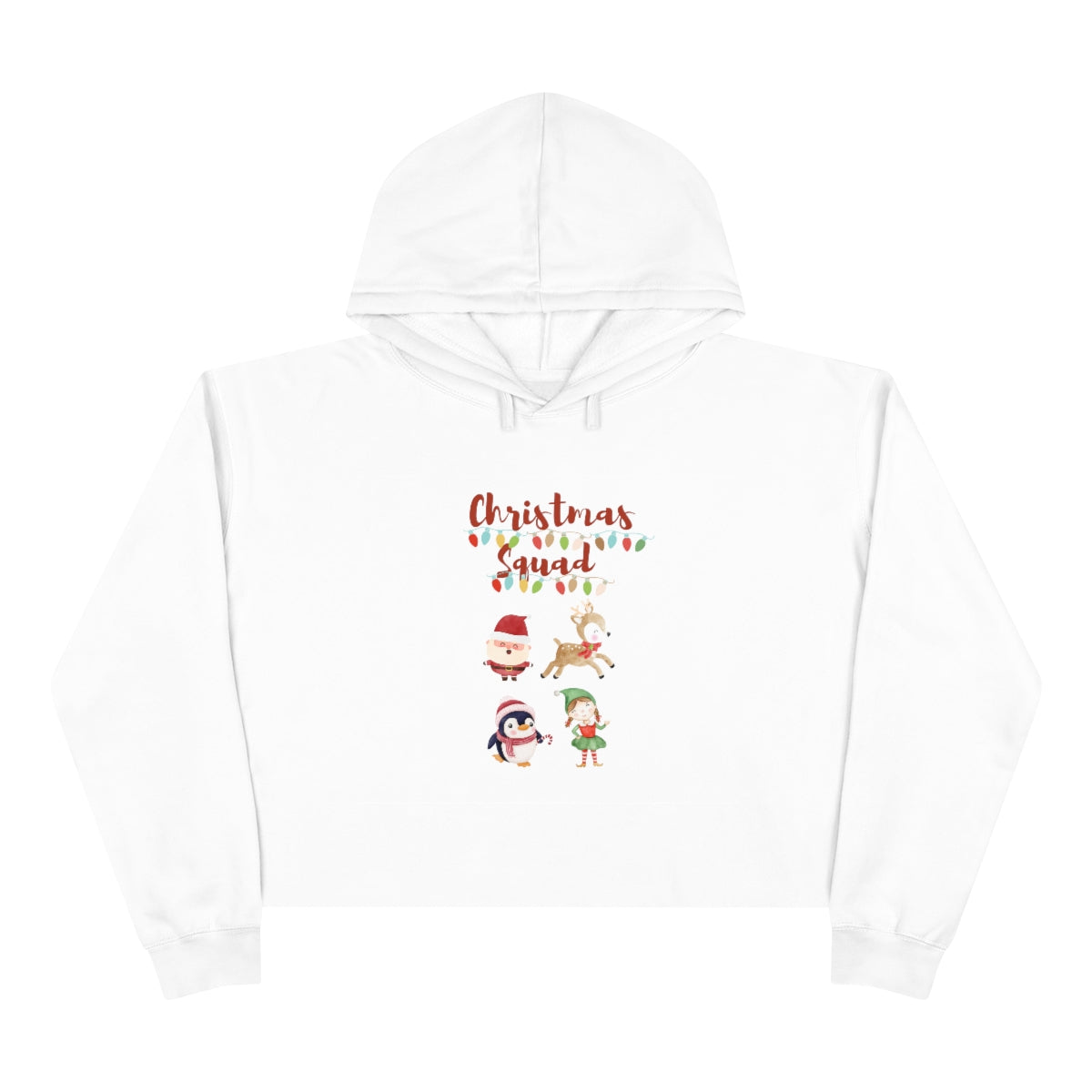 Christmas Squad Crop Hoodie