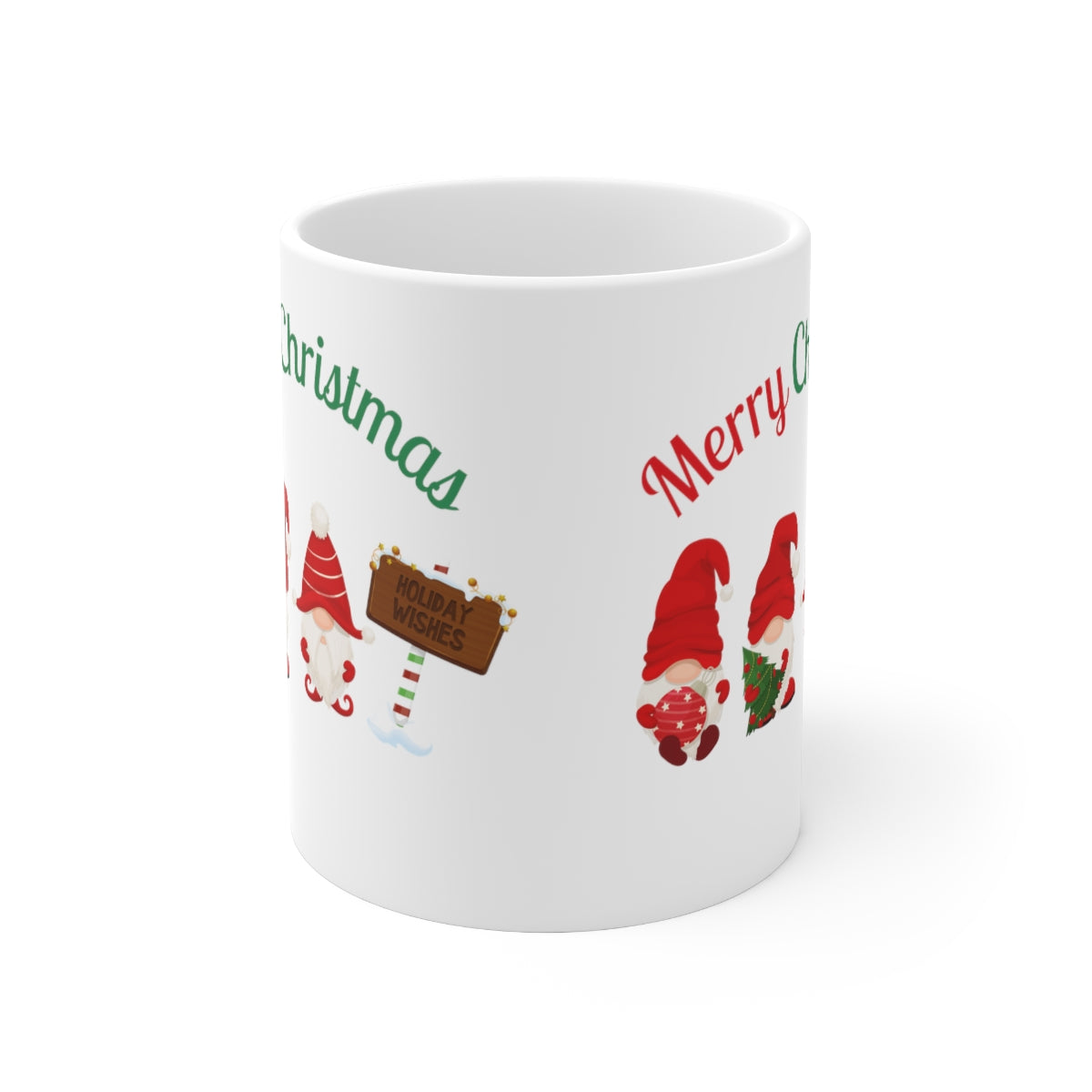 Cute Gnome Merry Christmas Ceramic Mug 11oz