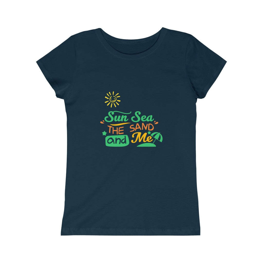 Sun Sea The Sand And Me Girls Princess Tee