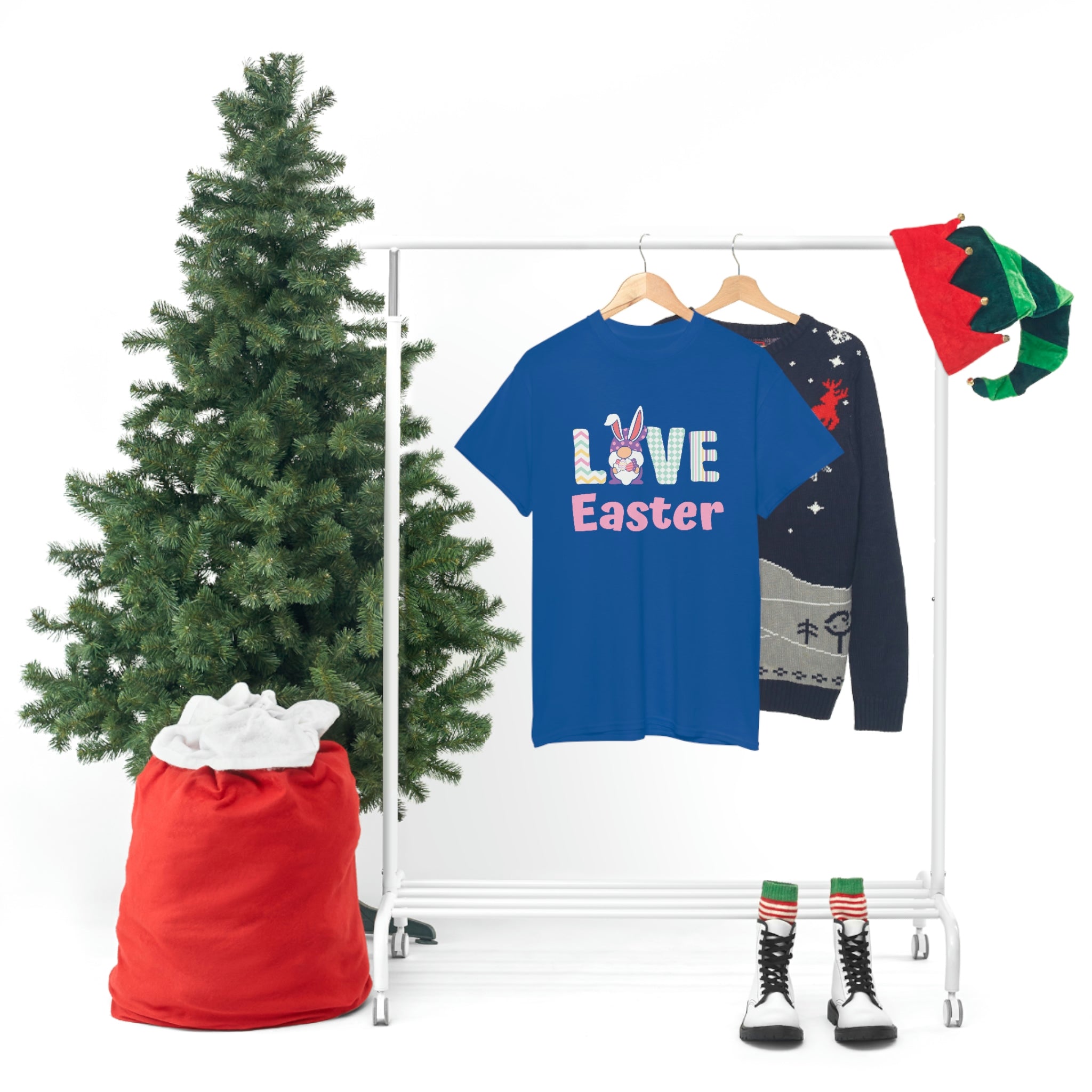 Gnome Love Easter Unisex Heavy Cotton Tee