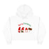 Cute Gnome Merry Christmas Crop Hoodie