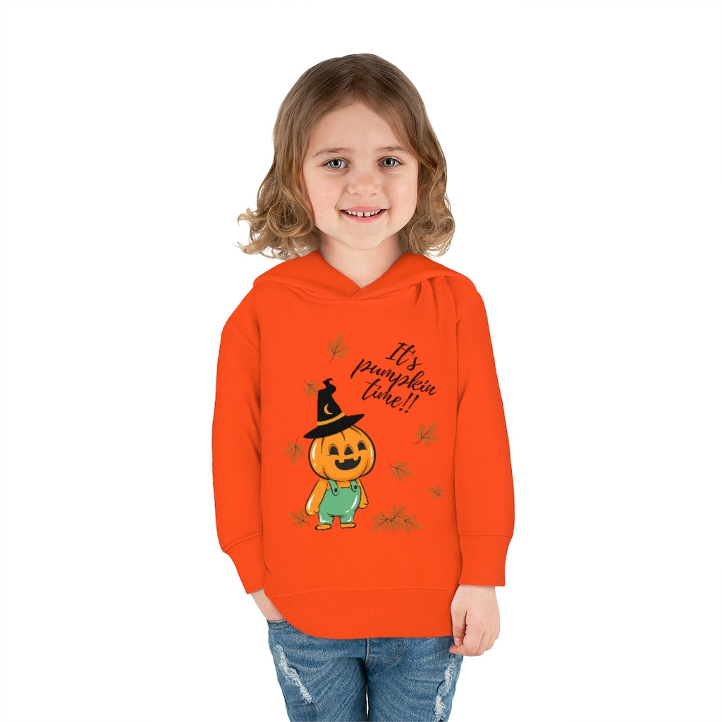 It's Pumpkin Time Toddler Pullover Fleece Hoodie