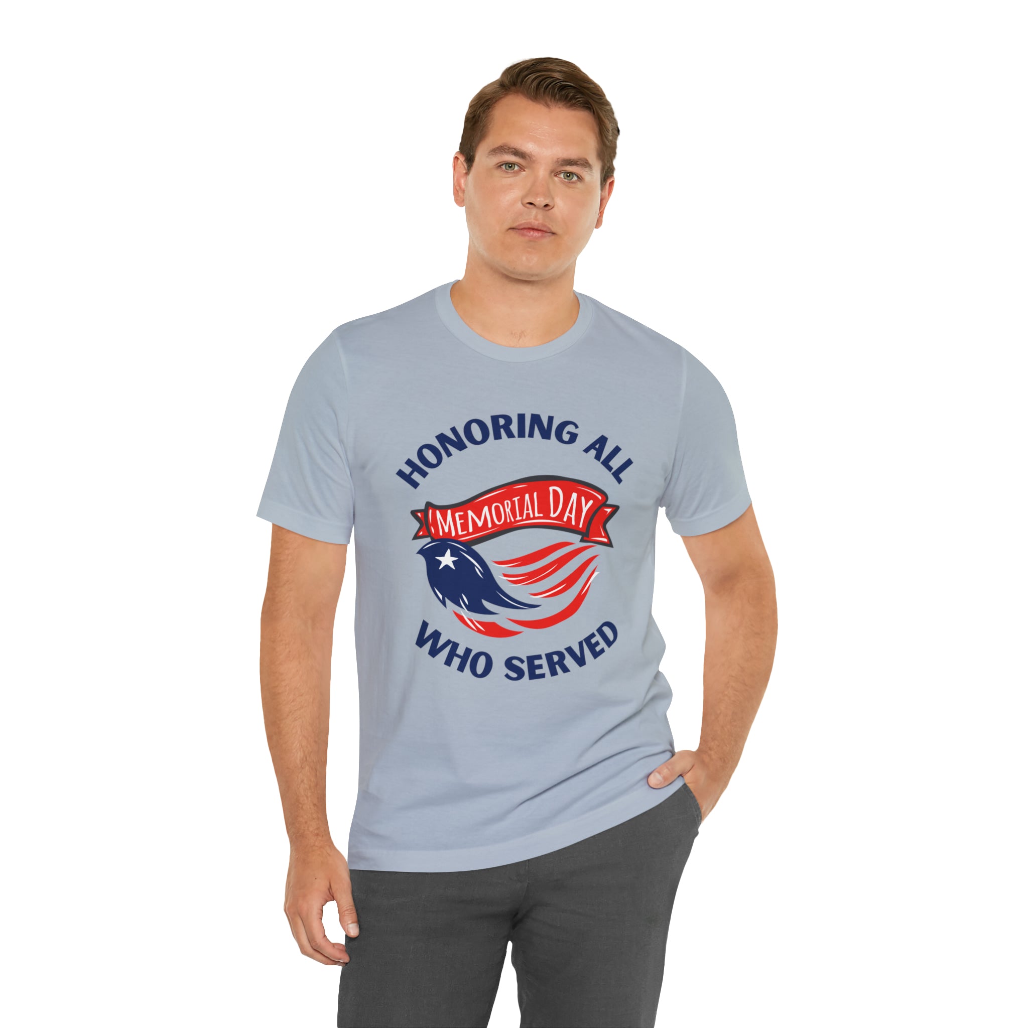 Memorial Day Honoring All Who Served Unisex Jersey Short Sleeve Tee