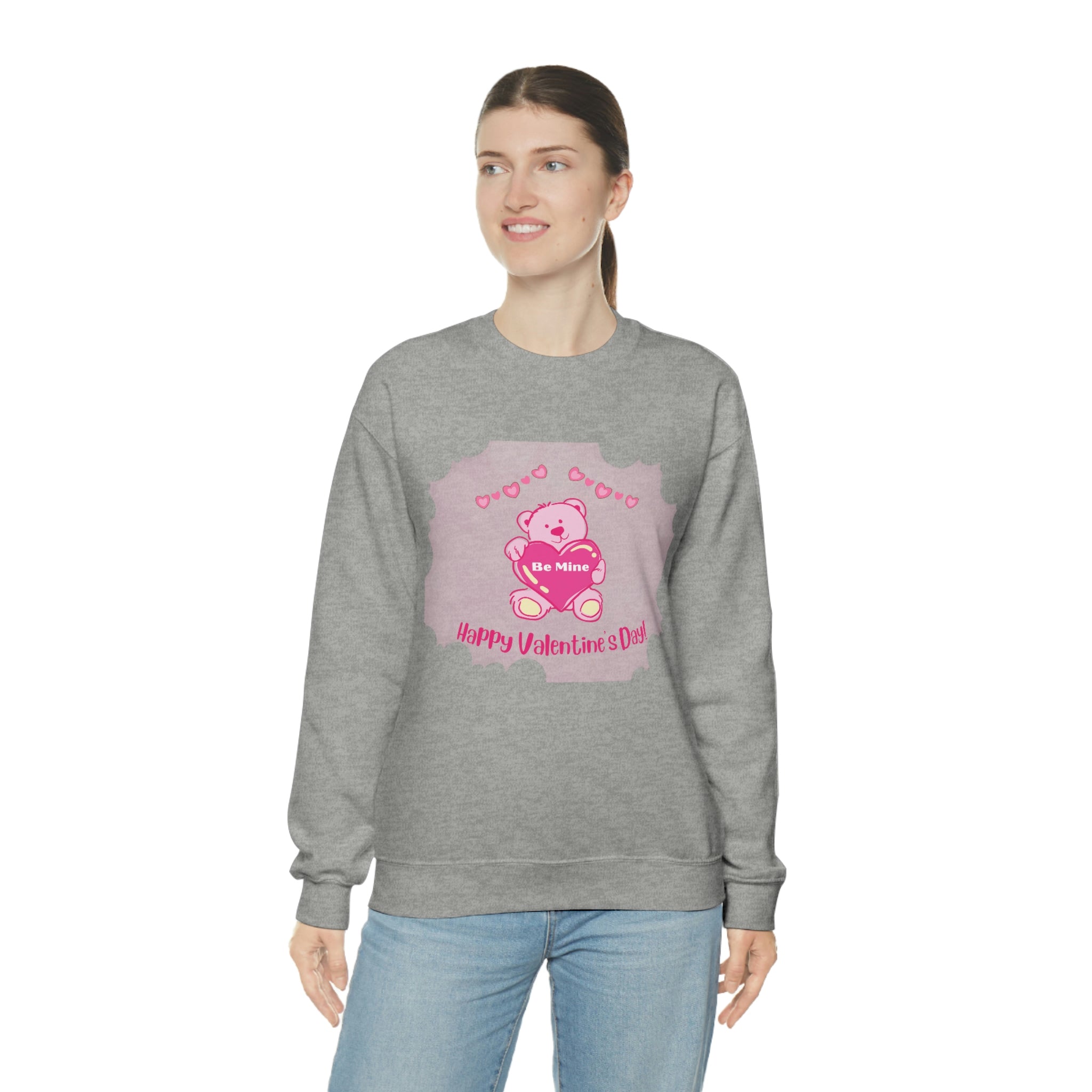 Happy Valentine's Day Be Mine Unisex Heavy Blend™ Crewneck Sweatshirt