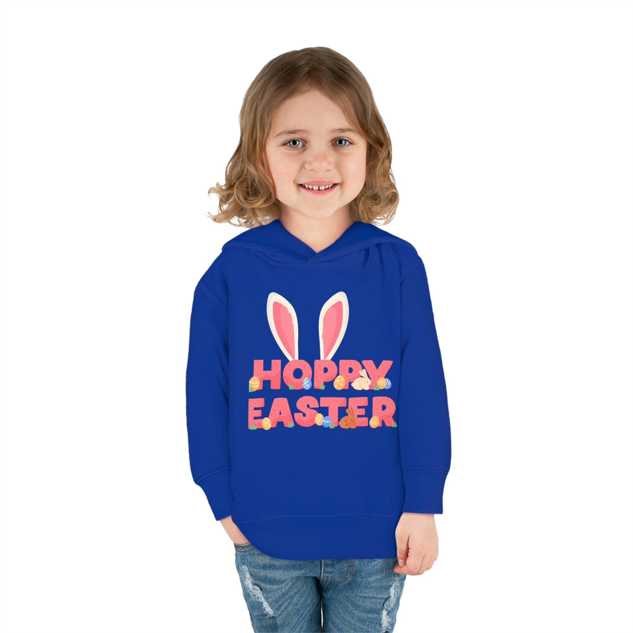 The Hoppy Easter Toddler Pullover Fleece Hoodie