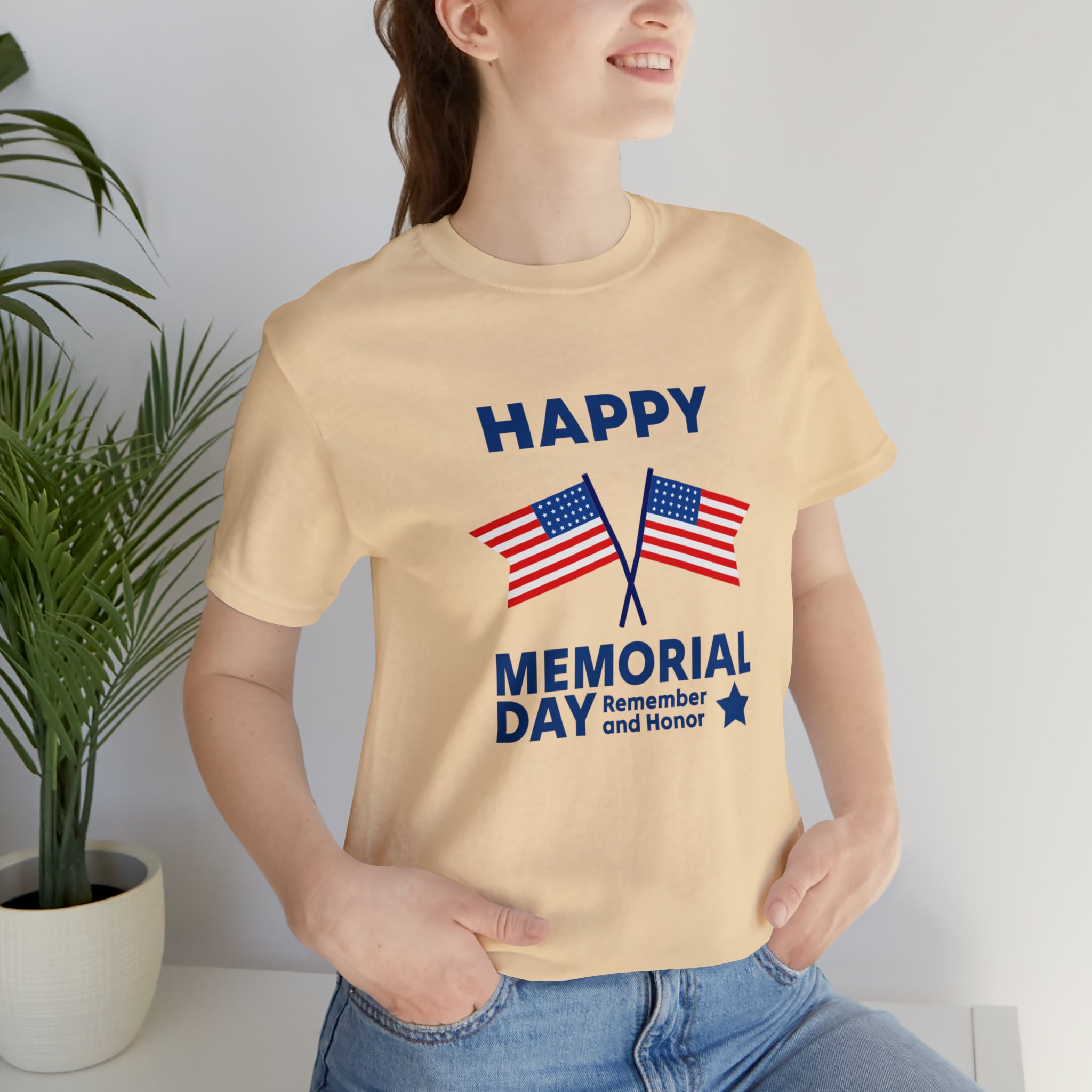 Happy Memorial Day Unisex Jersey Short Sleeve Tee