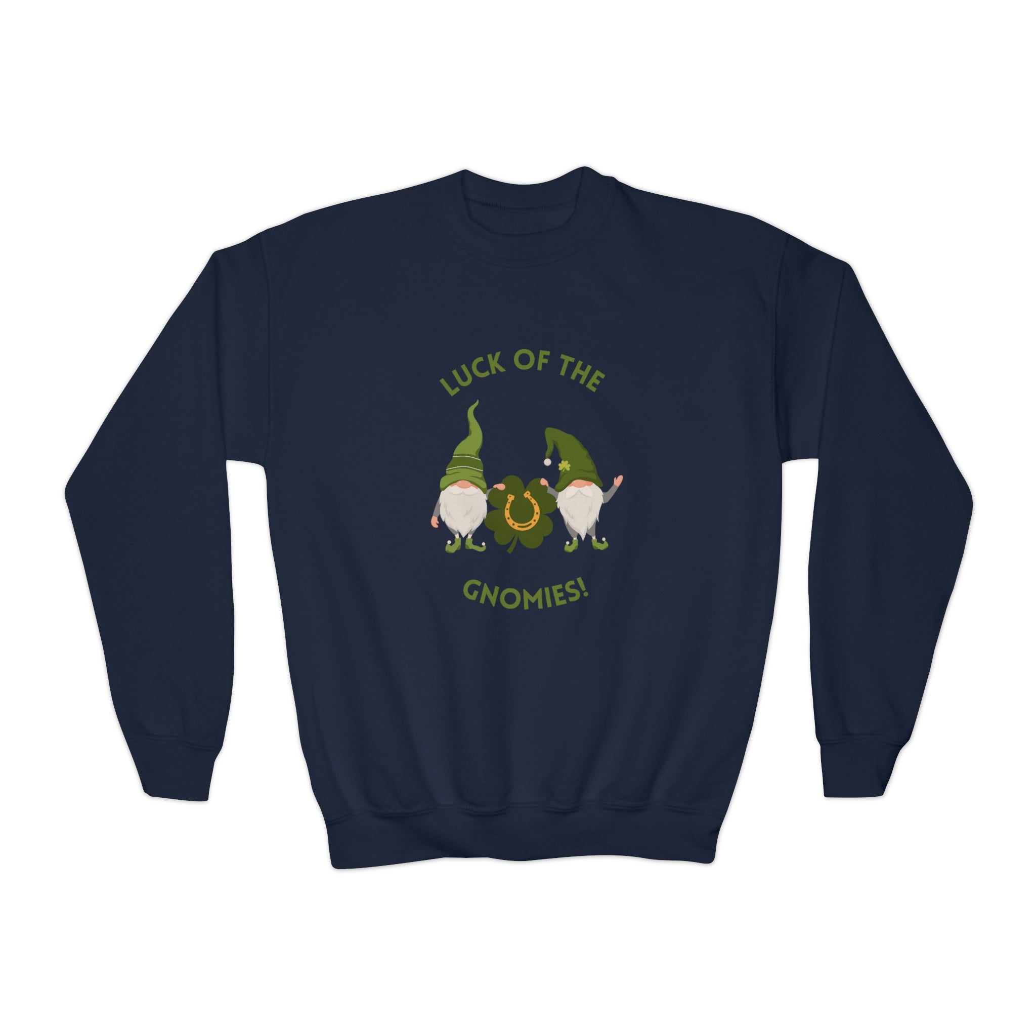 The Luck Of The Gnomies! Youth Crewneck Sweatshirt