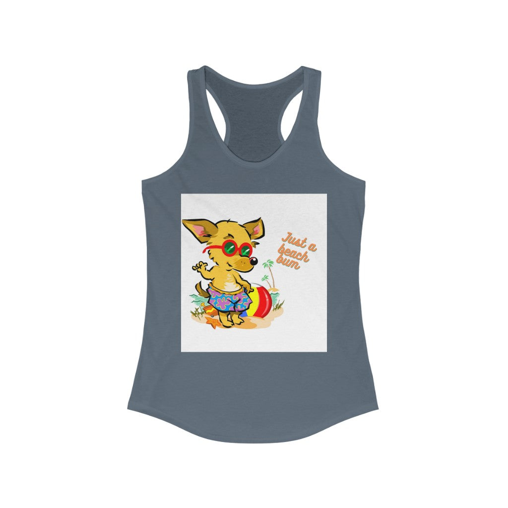 Just A Beach Bum Women's Ideal Racerback Tank