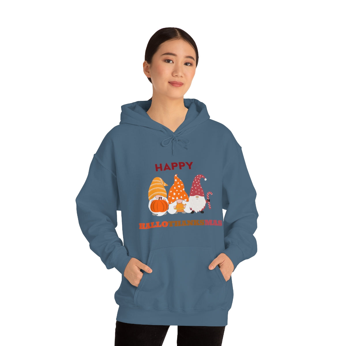 Happy Hallothanksmas Unisex Heavy Blend™ Hooded Sweatshirt