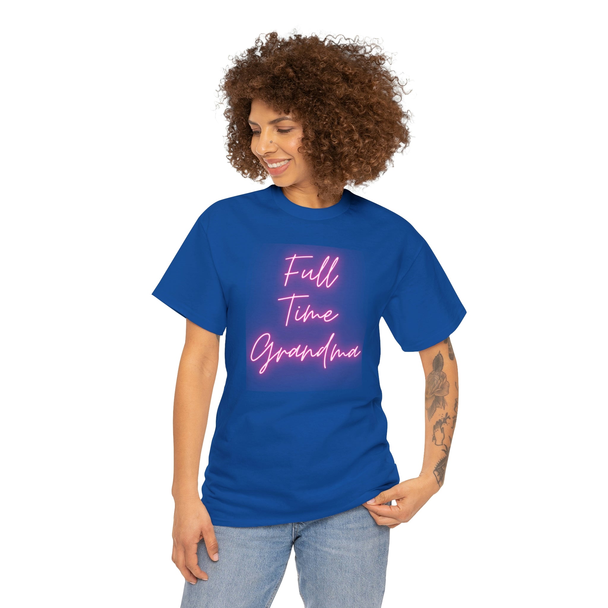 Full Time Grandma Unisex Heavy Cotton Tee