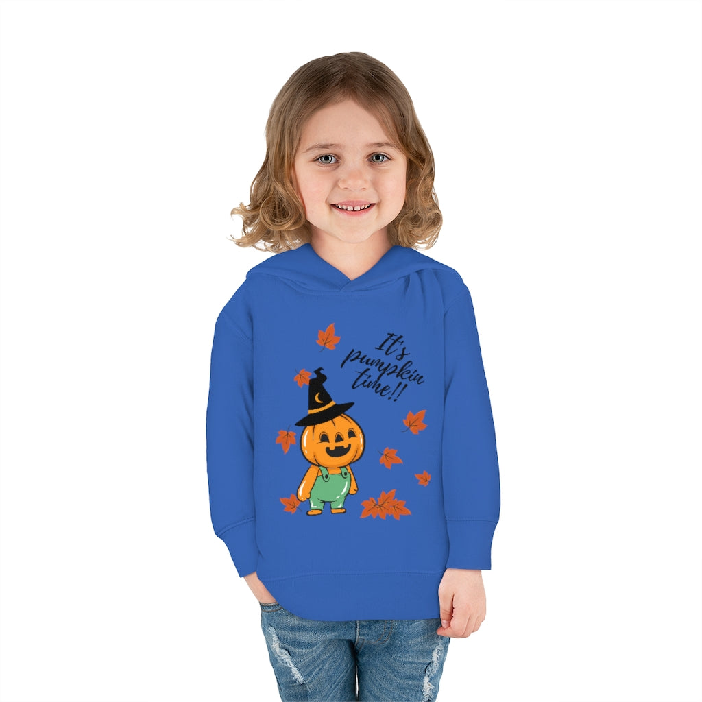 It's Pumpkin Time Toddler Pullover Fleece Hoodie