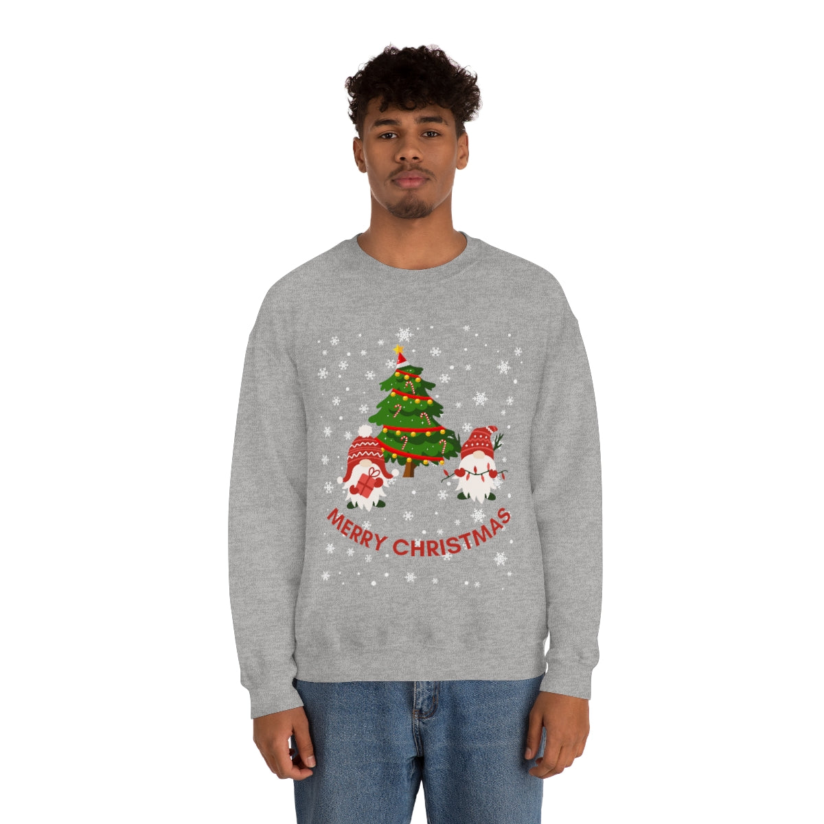 Merry & Bright Holidays Christmas Unisex Heavy Blend™ Crewneck Sweatshirt