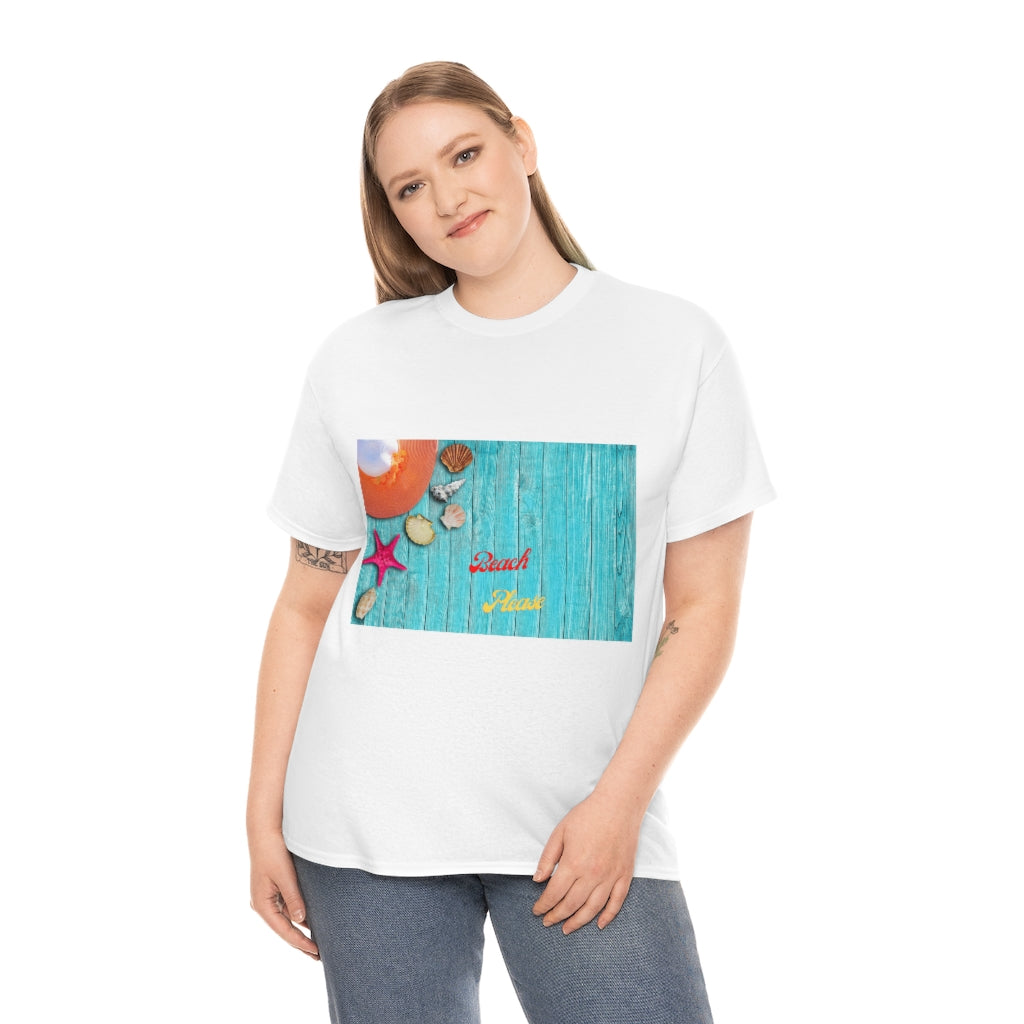 The Beach Please Unisex Heavy Cotton Tee