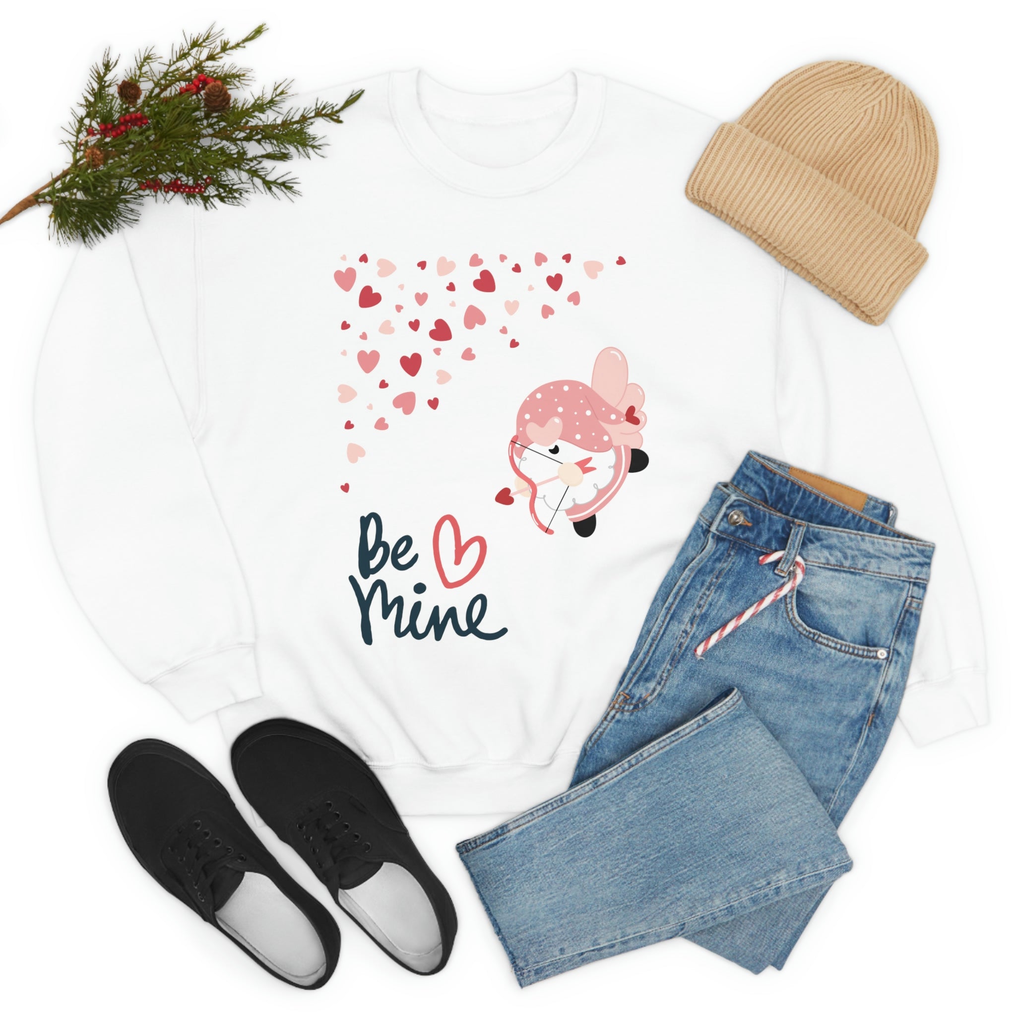 Be Mine Gnome!! Unisex Heavy Blend™ Crewneck Sweatshirt