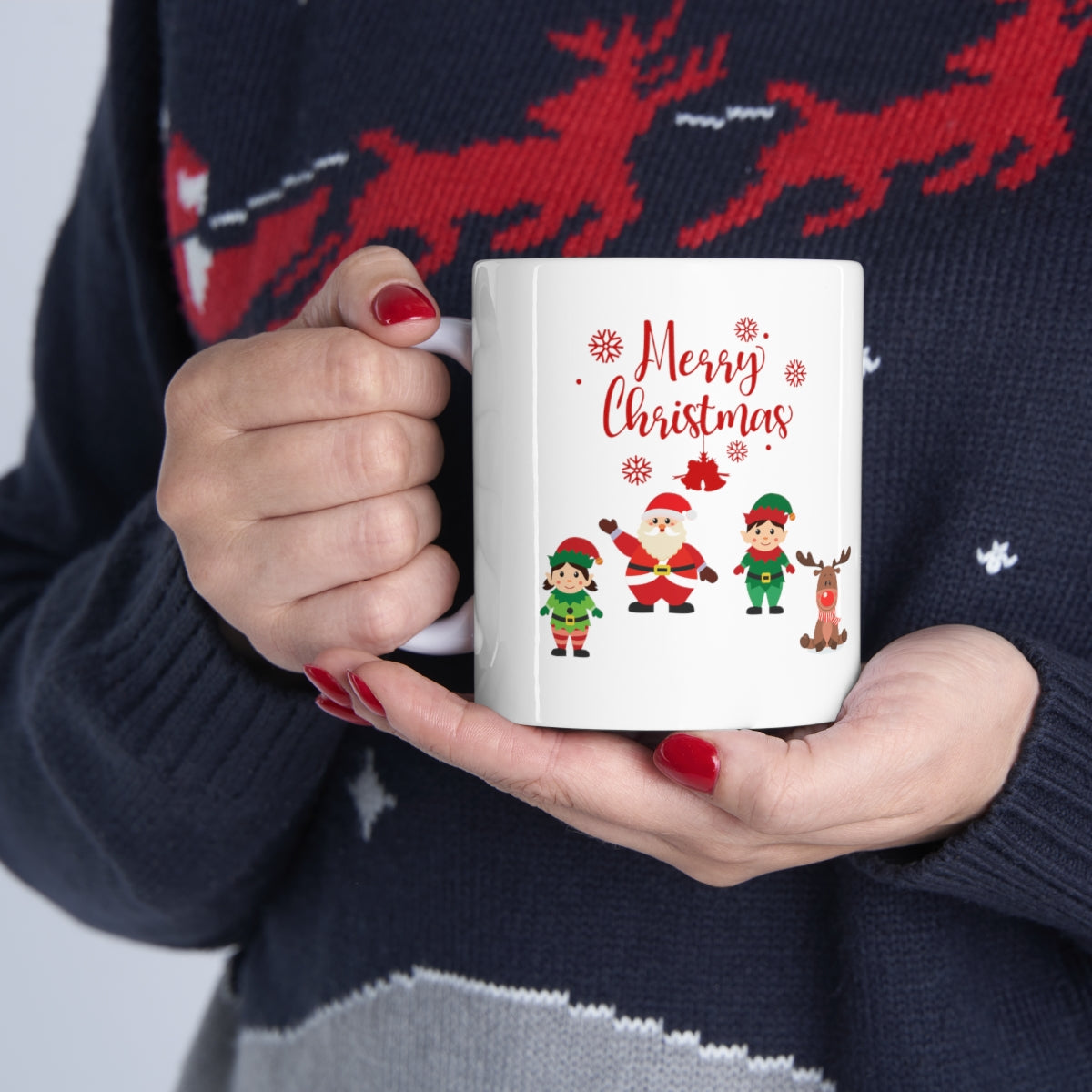 Merry Christmas From Santa & Helpers ceramic Mug 11oz