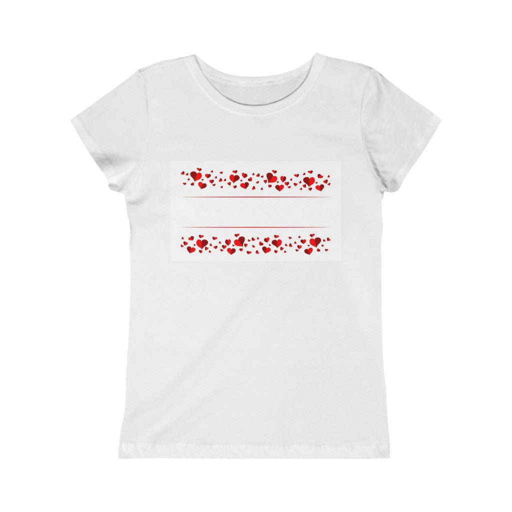 Happy Valentine's Day Girls Princess Tee