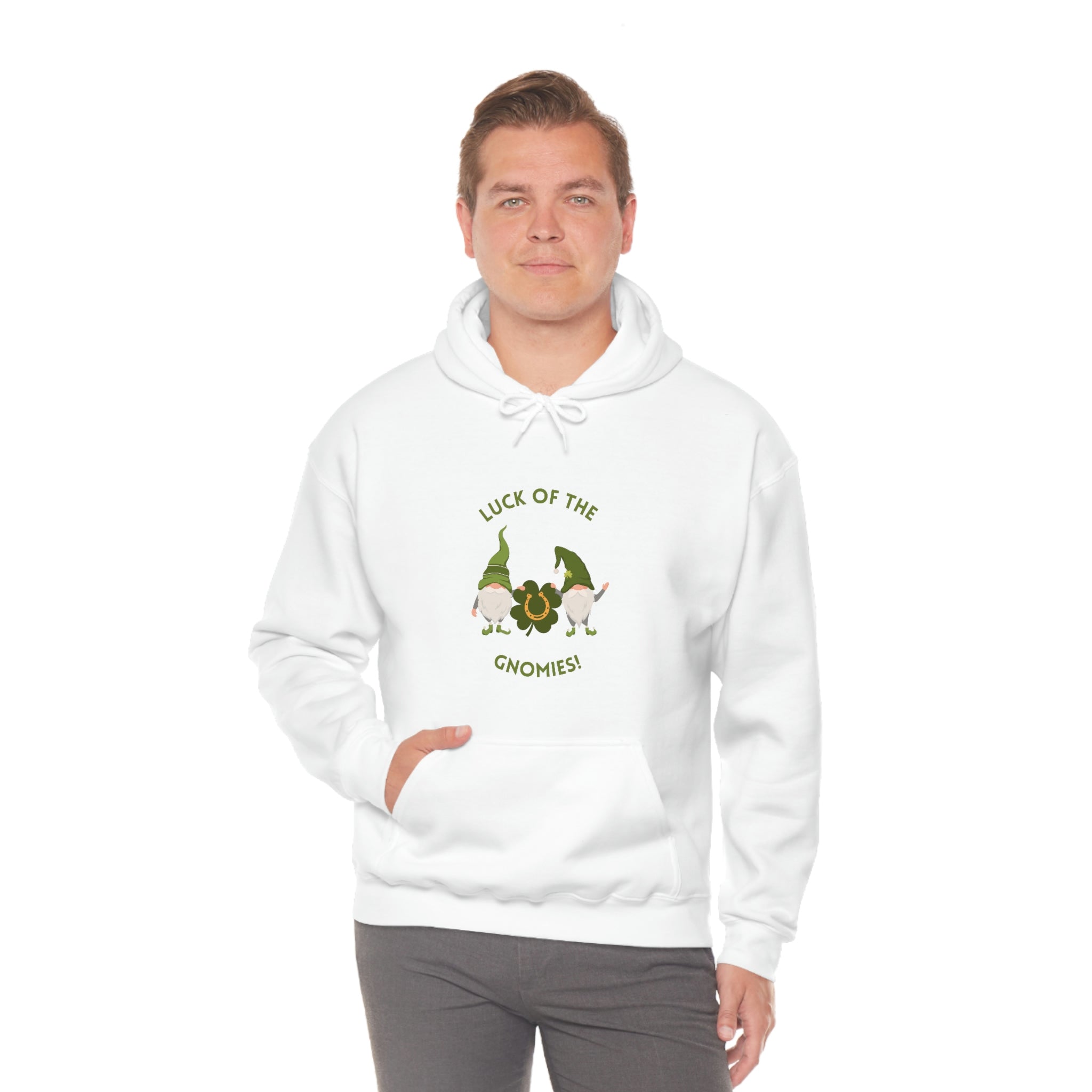 Luck Of The Gnomies! Unisex Heavy Blend™ Hooded Sweatshirt