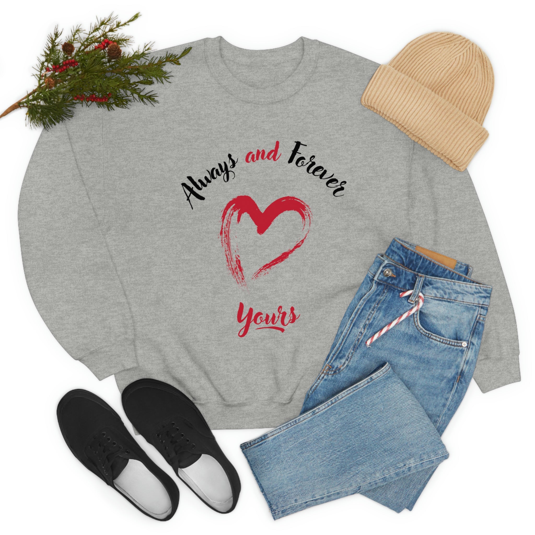 Always And Forever Yours Unisex Heavy Blend™ Crewneck Sweatshirt