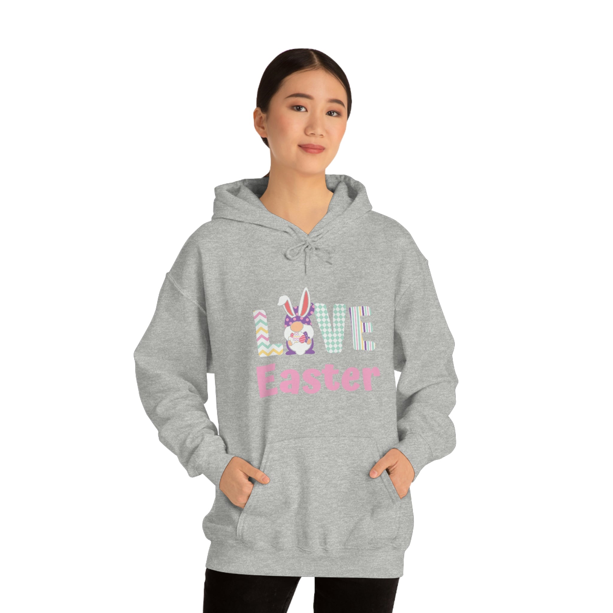 Gnome Love Easter Unisex Heavy Blend™ Hooded Sweatshirt