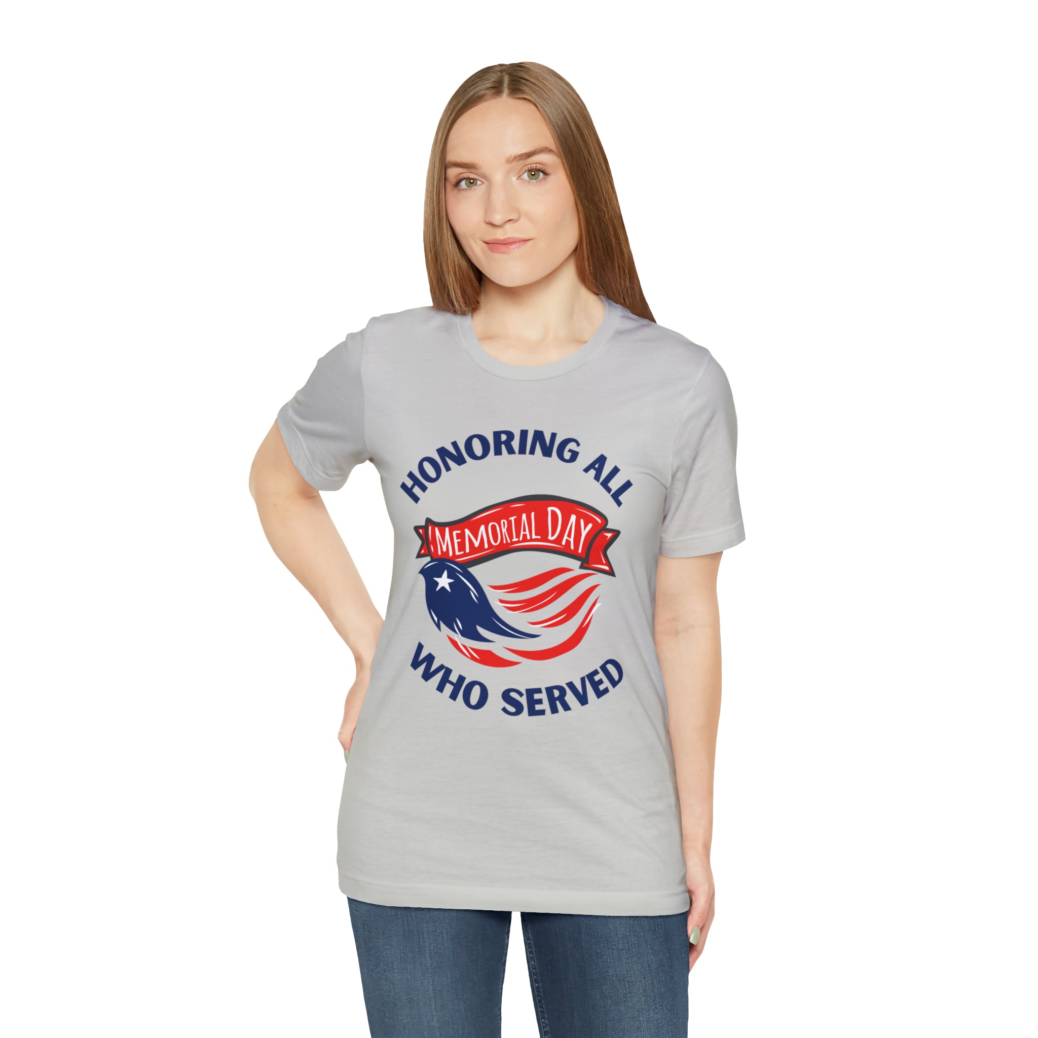 Memorial Day Honoring All Who Served Unisex Jersey Short Sleeve Tee