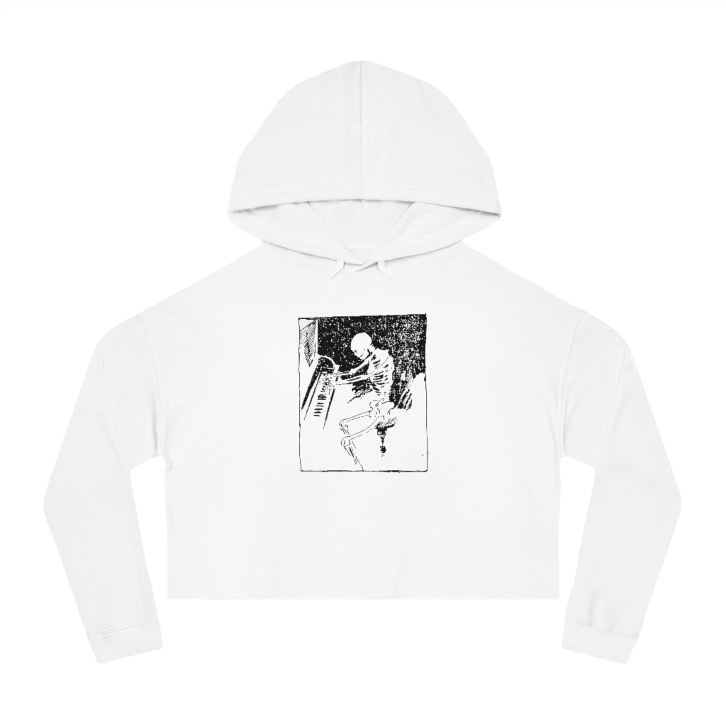 Piano Player Women’s Cropped Hooded Sweatshirt