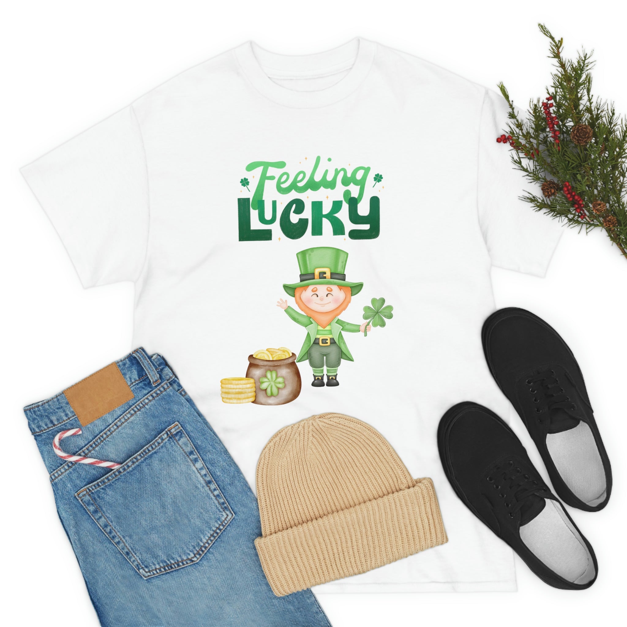 Feeling Lucky Unisex Heavy Cotton Tee