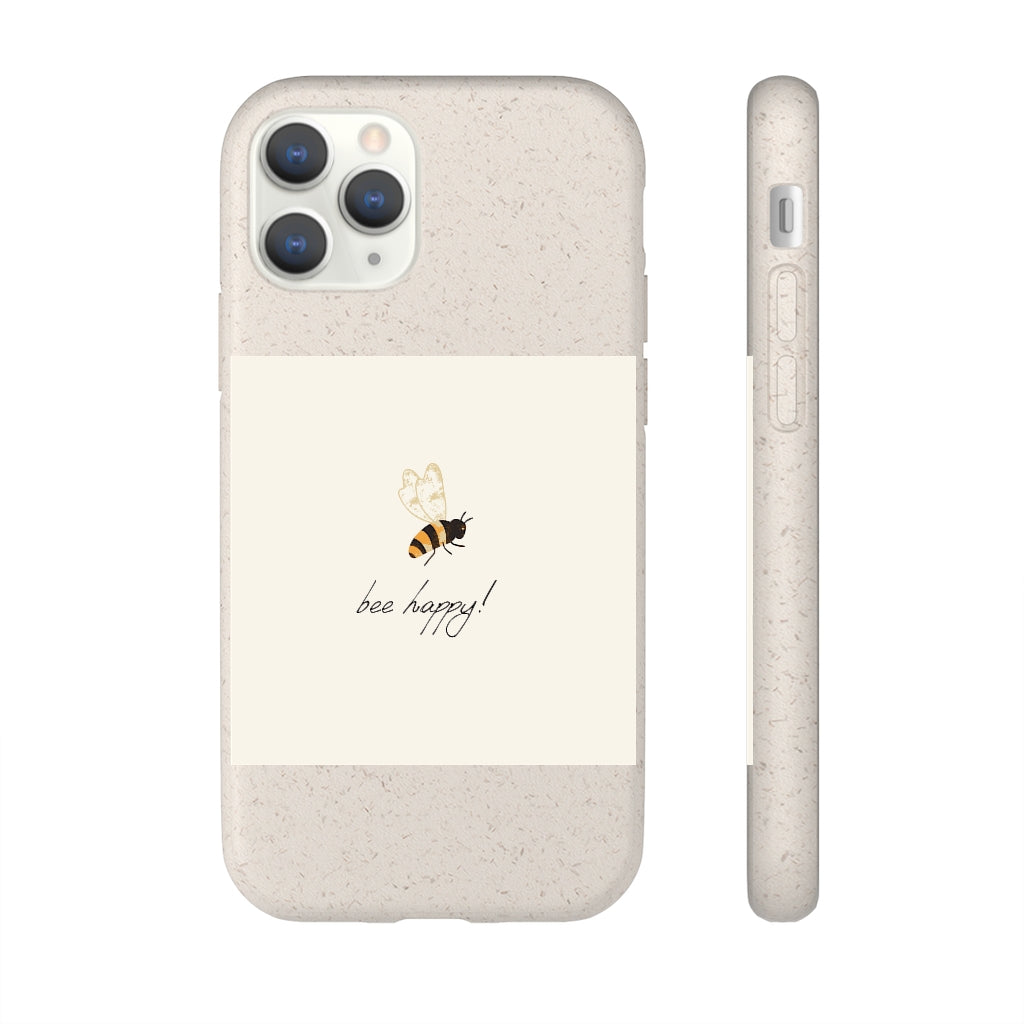 Bee Happy Biodegradable Case