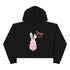 Happy Easter Day Bunny Crop Hoodie