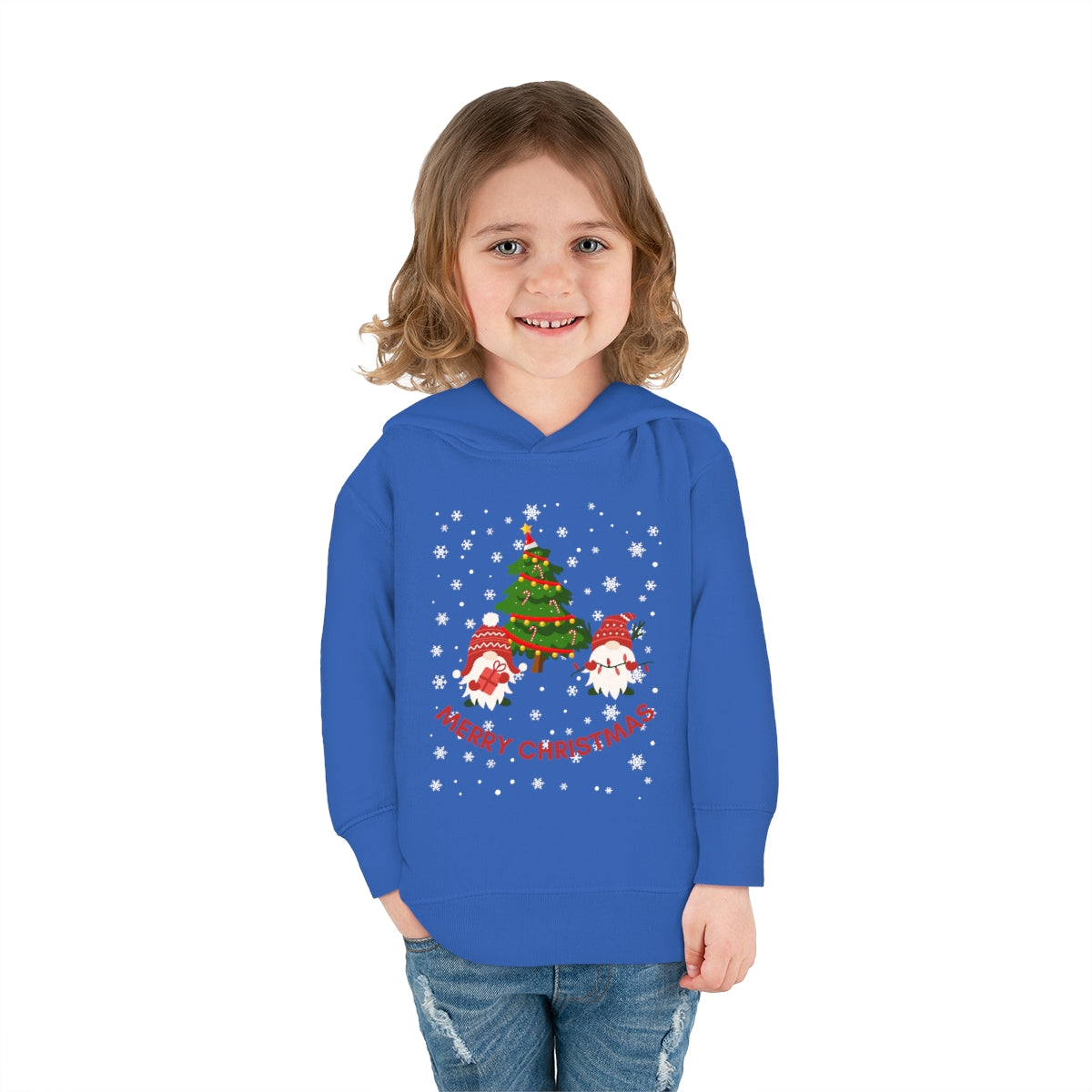 Merry & Bright Holidays ChristmasToddler Pullover Fleece Hoodie