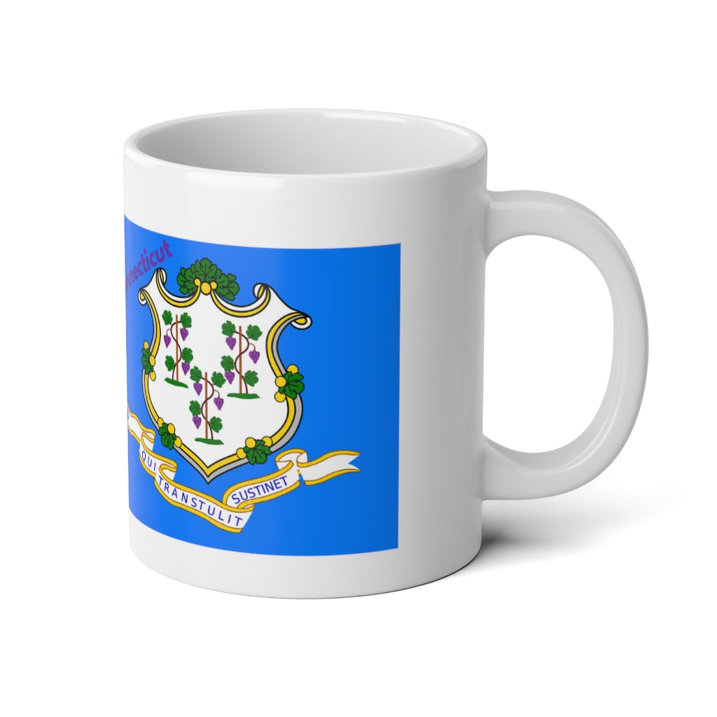 Connecticut State Flag Jumbo Mug, 20oz