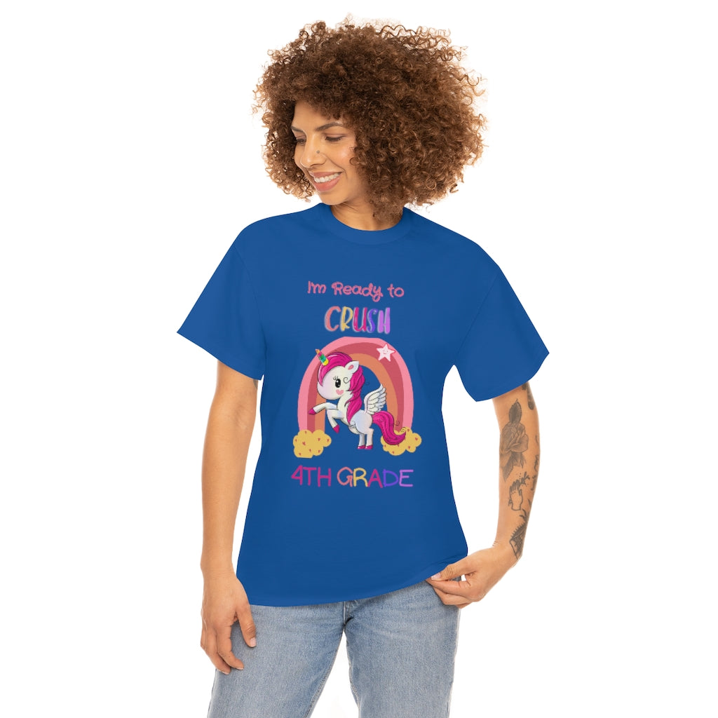 Ready to Crush 4th Grade Unisex Heavy Cotton Tee