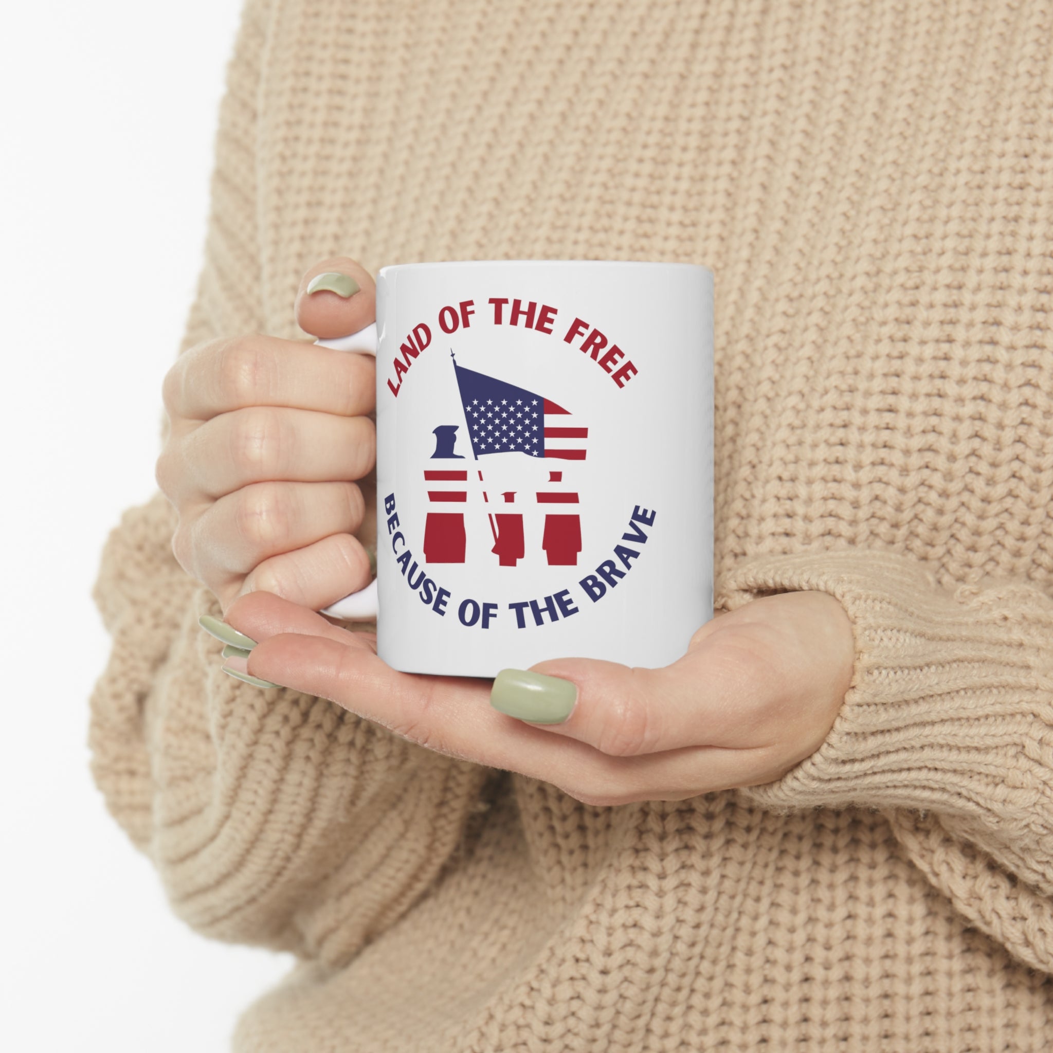 Memorial Day Land Of The Free Ceramic Mug 11oz