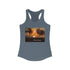 The Beach is the Place Women's Ideal Racerback Tank