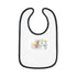 Happy Easter Baby Contrast Trim Jersey Bib