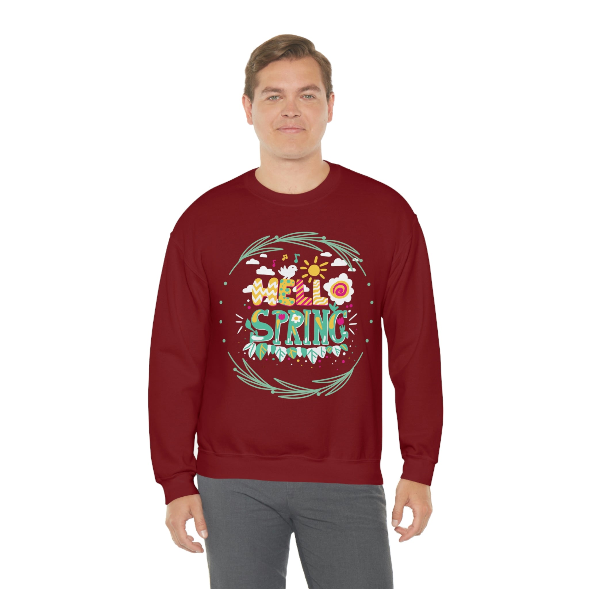 Hello Spring Unisex Heavy Blend™ Crewneck Sweatshirt